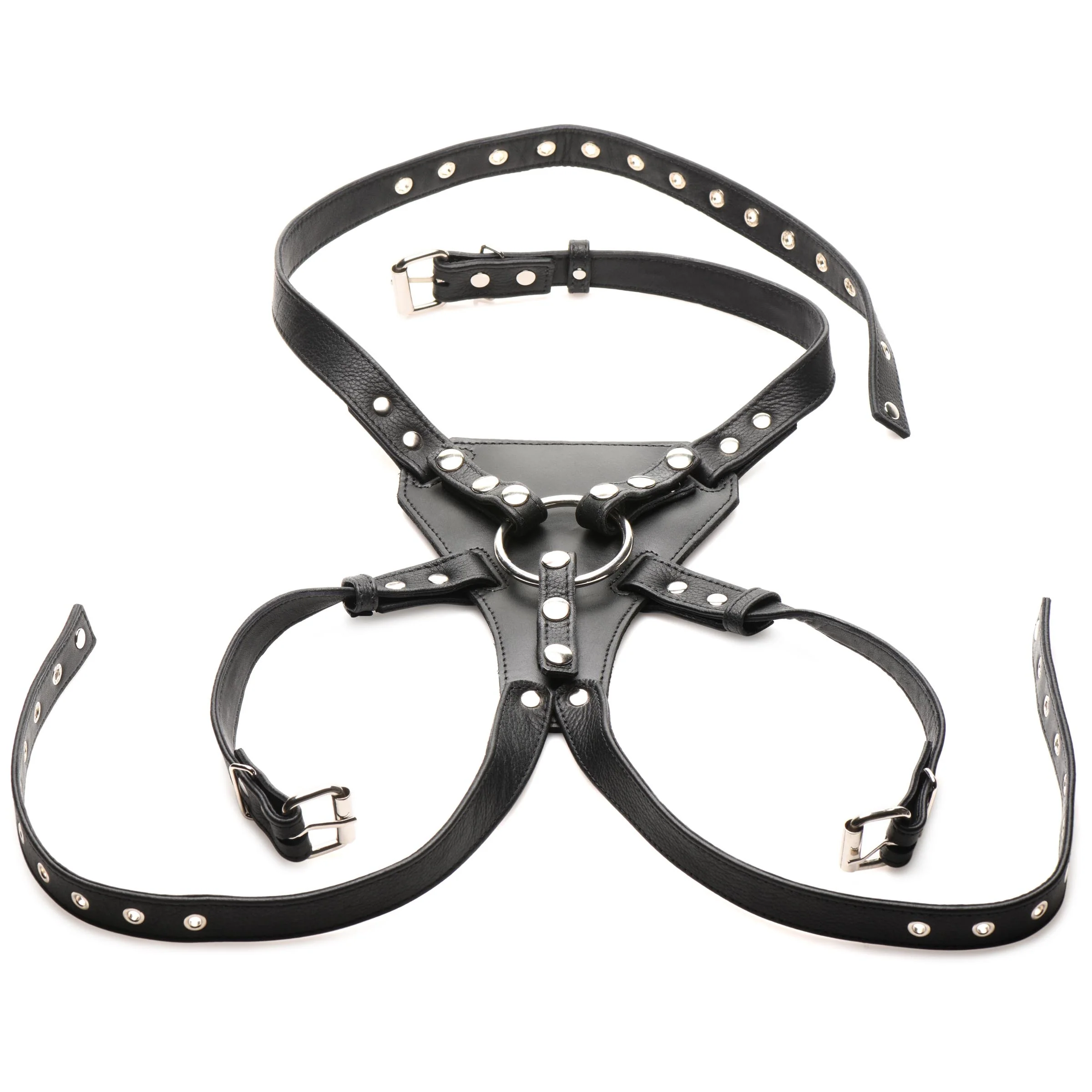 Daddy An Li Leather Strap on Harness - Image 5