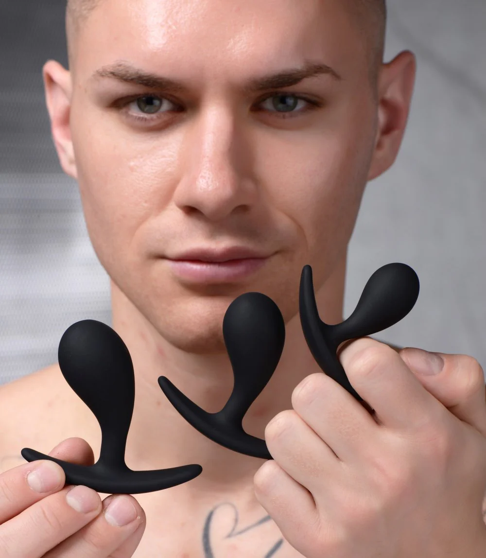 Dark Droplets 3 Piece Curved Anal Trainer Set - Image 2