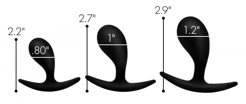 Dark Droplets 3 Piece Curved Anal Trainer Set - Image 4