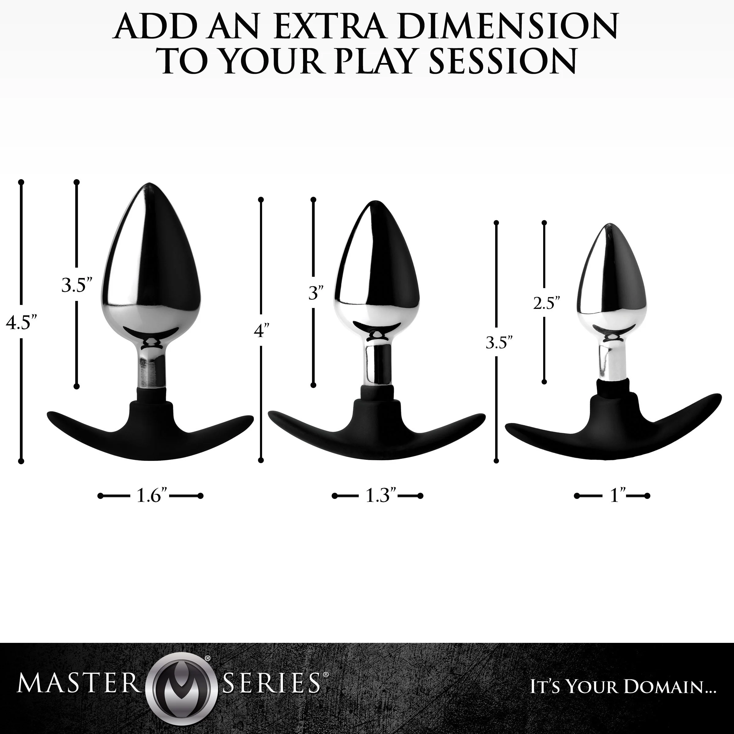 Dark Invader Metal and Silicone Anal Plug - Image 6