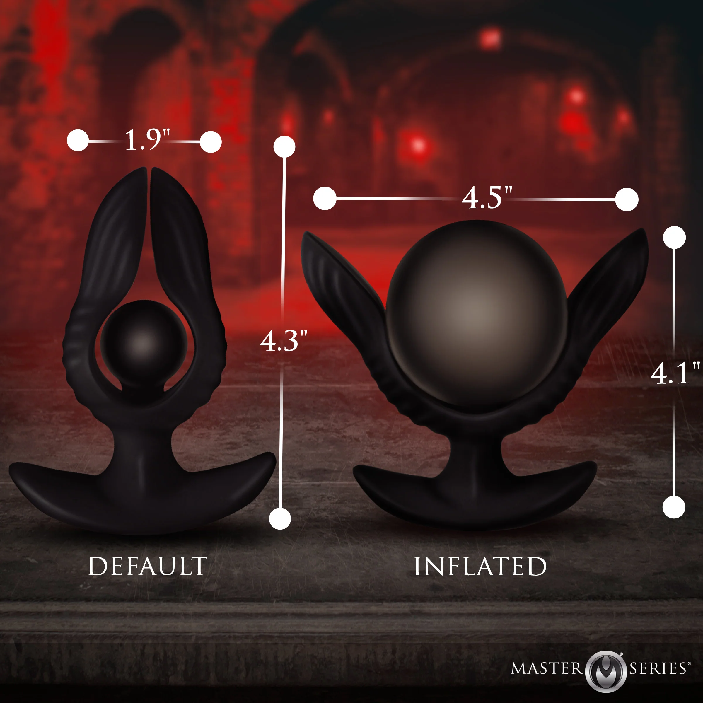 Dark Pearl Inflatable Vibrating Butt Plug - Image 4