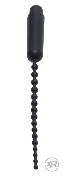 Dark Rod Vibrating Beaded Silicone Sound - Image 2