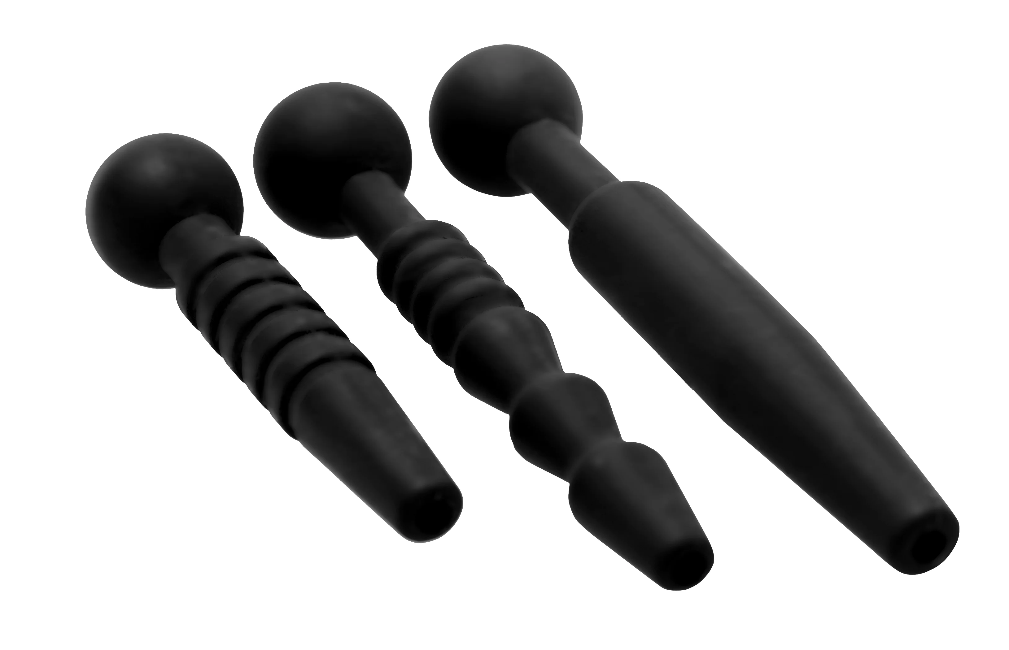 Dark Rods 3 Piece Silicone Penis Plug Set - Image 3