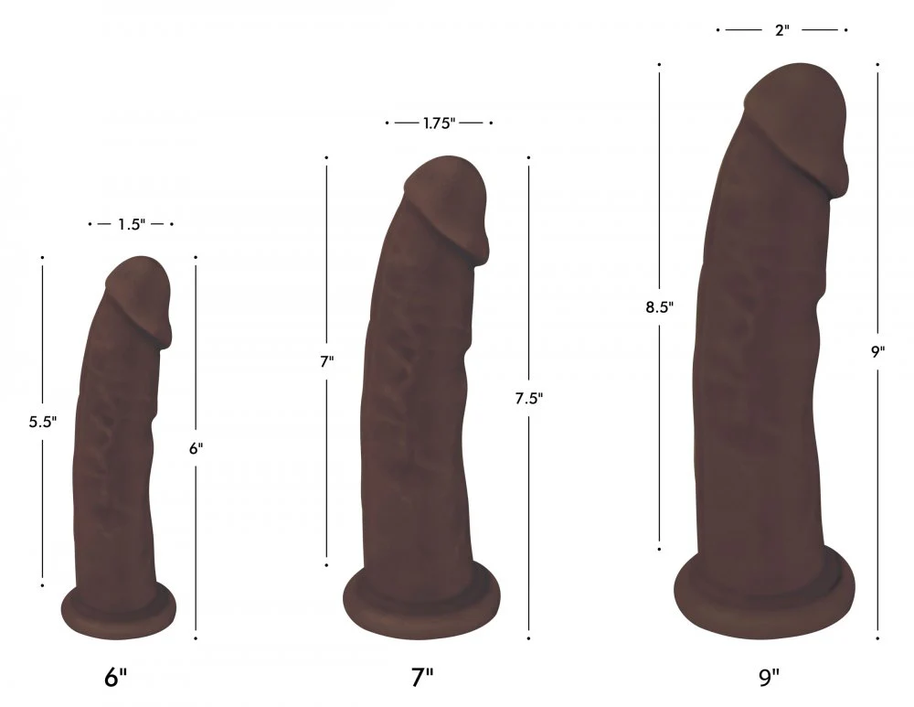 Dark Silicone Dildo without Balls - Image 2