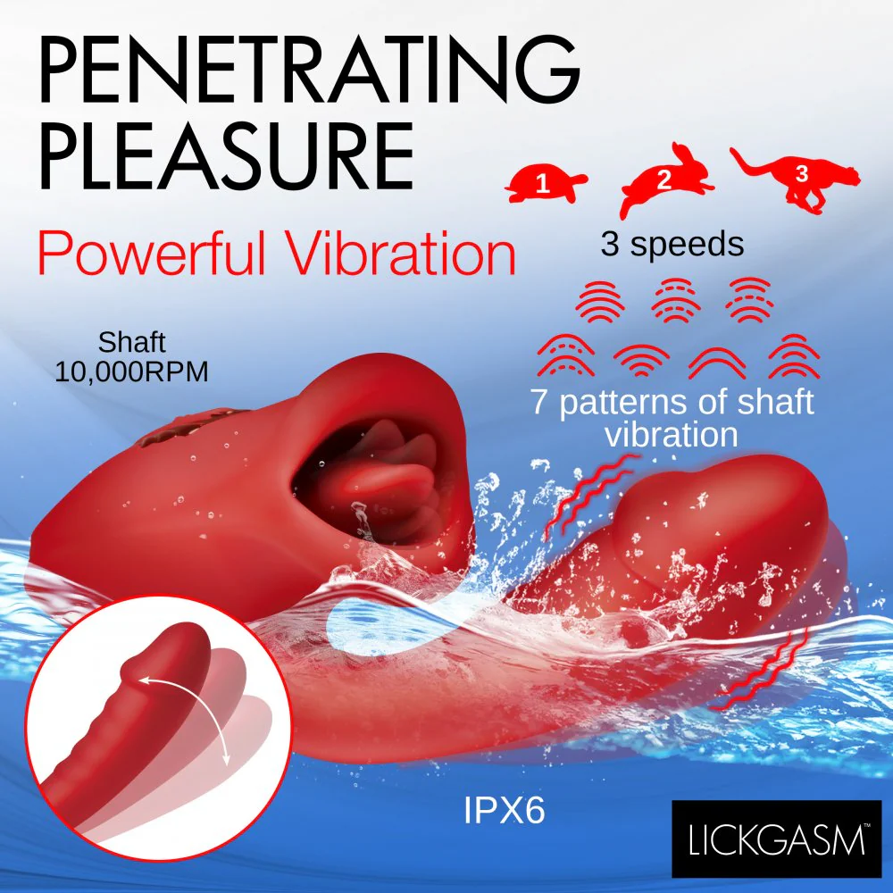 Deep Kiss Silicone Licking Rabbit Vibrator - Image 5