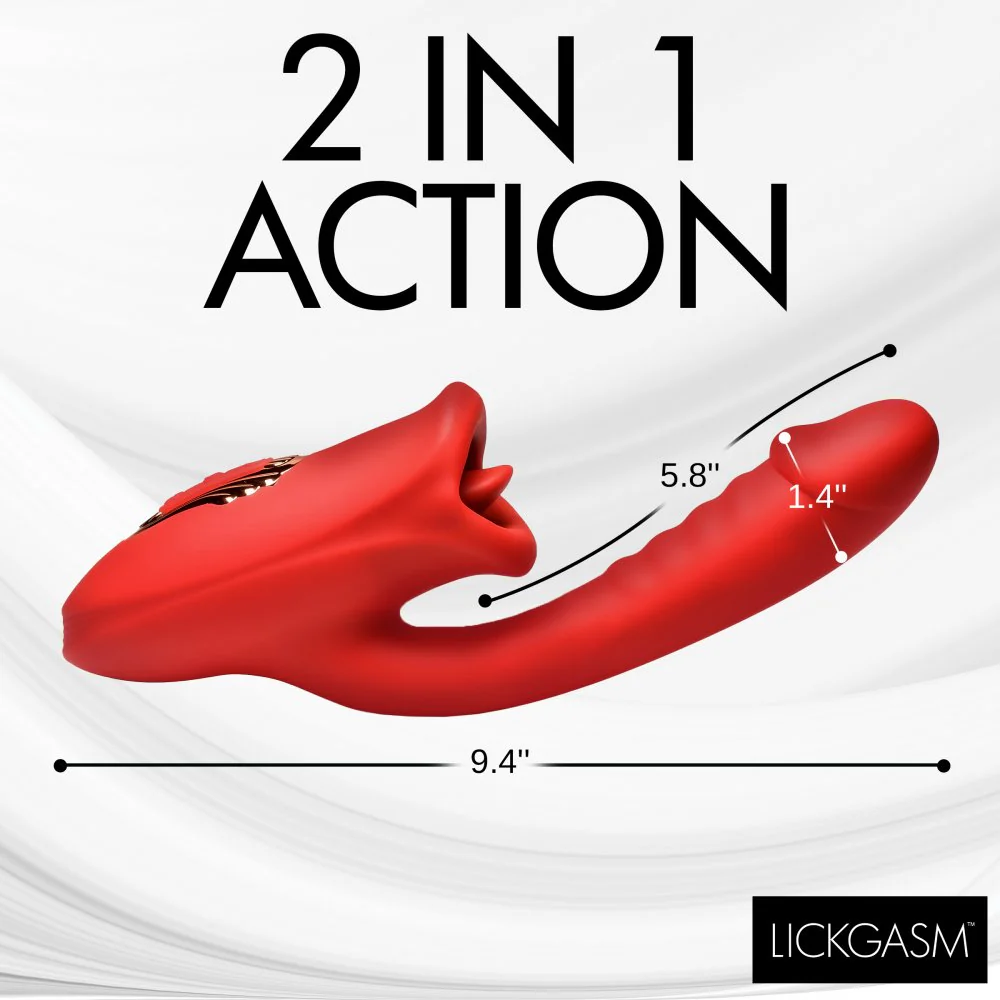 Deep Kiss Silicone Licking Rabbit Vibrator - Image 6