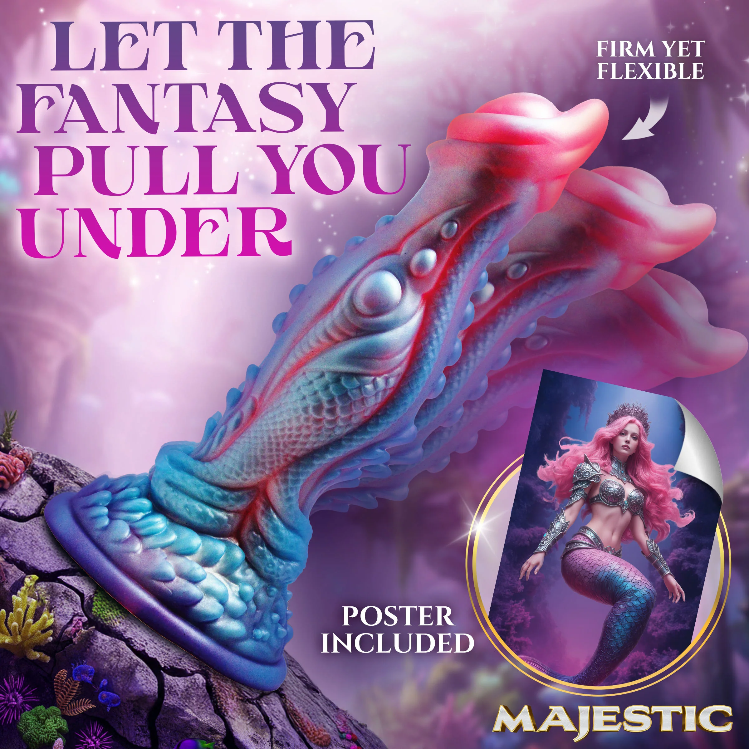 Delphine Mermaid Silicone Dildo - Image 3