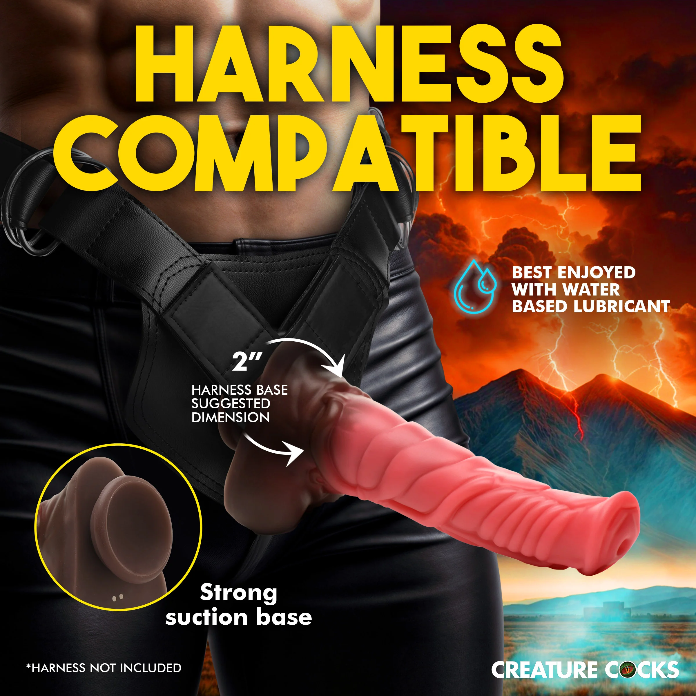 Deluxe Centaur Thrusting & Vibrating Silicone Dildo - Image 4