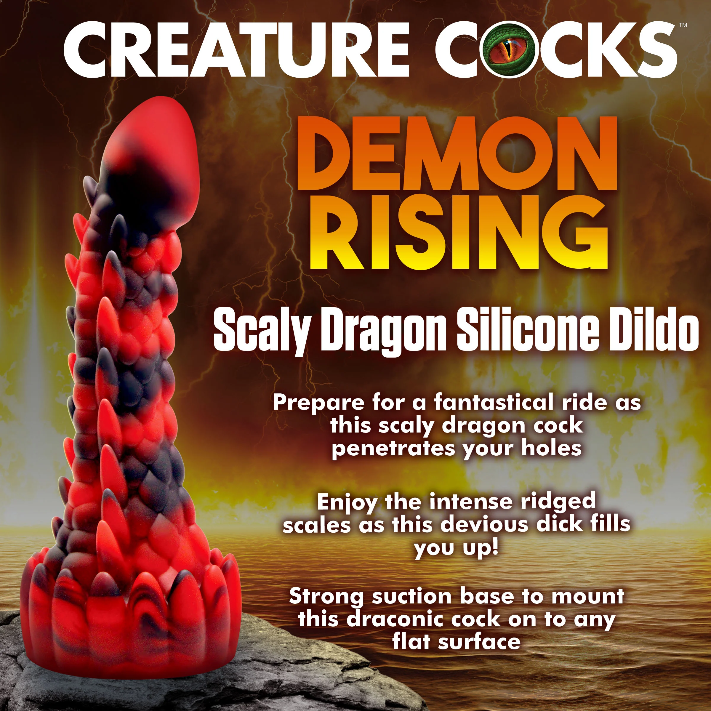 Demon Rising Scaly Dragon Dildo - Image 5