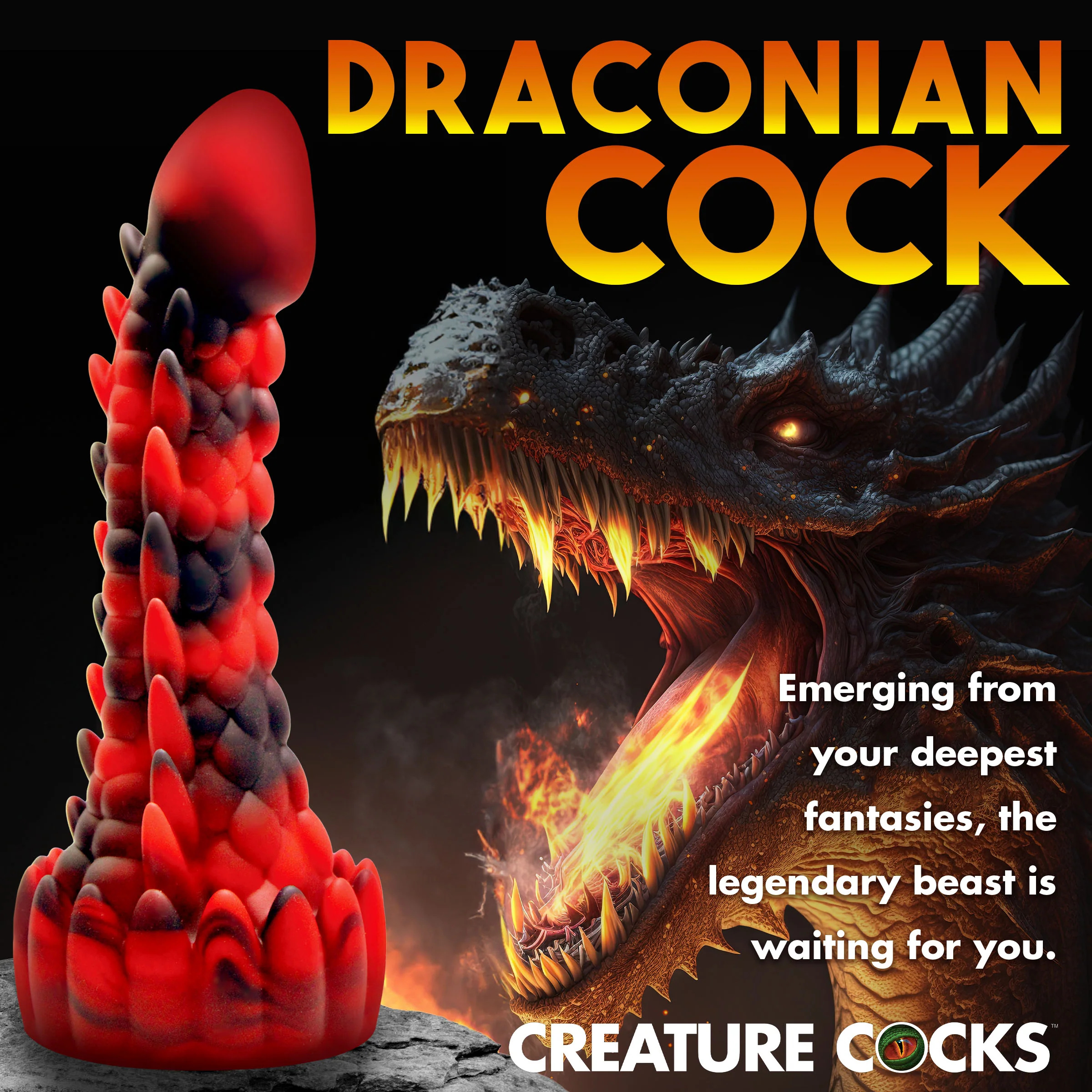 Demon Rising Scaly Dragon Dildo - Image 6