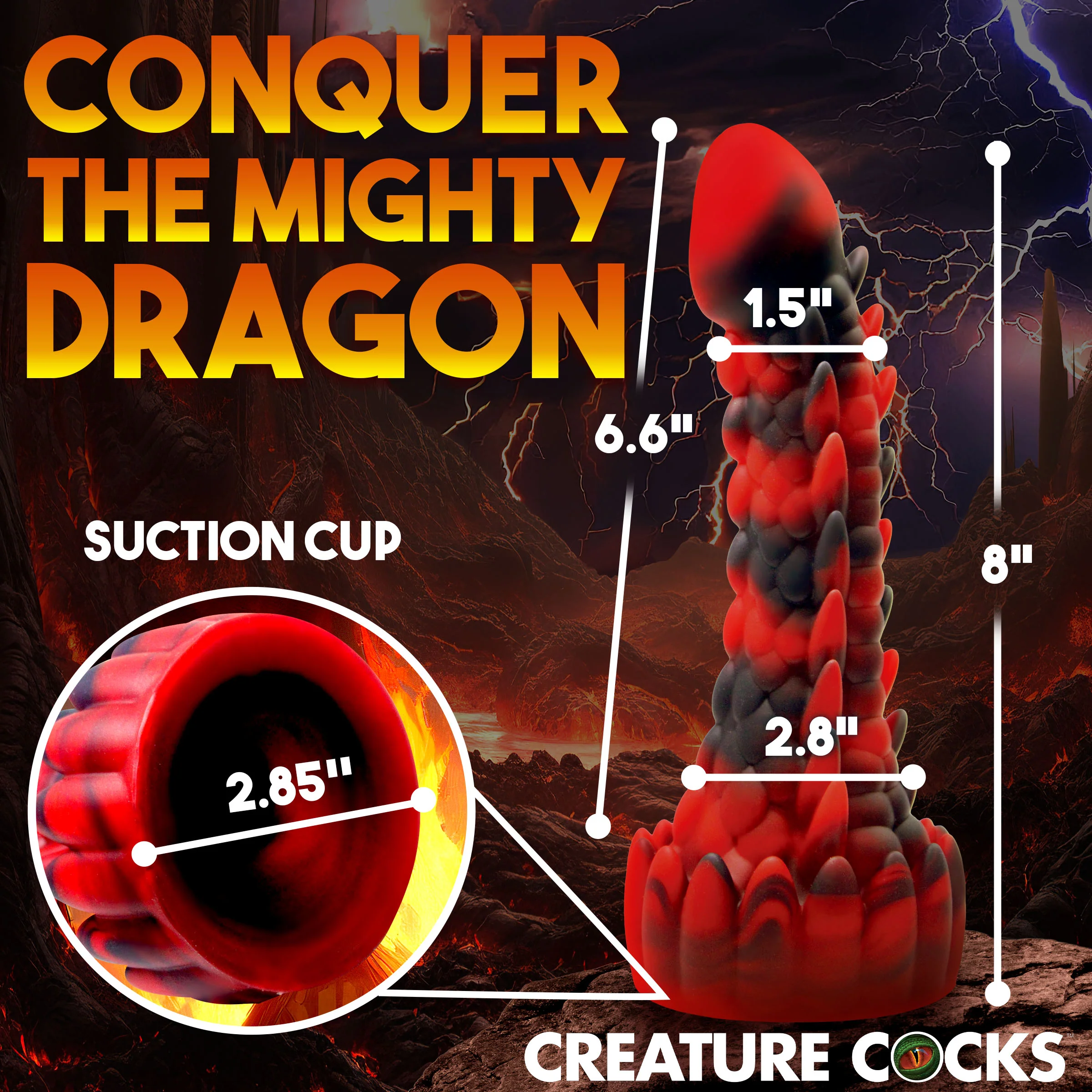 Demon Rising Scaly Dragon Dildo - Image 7
