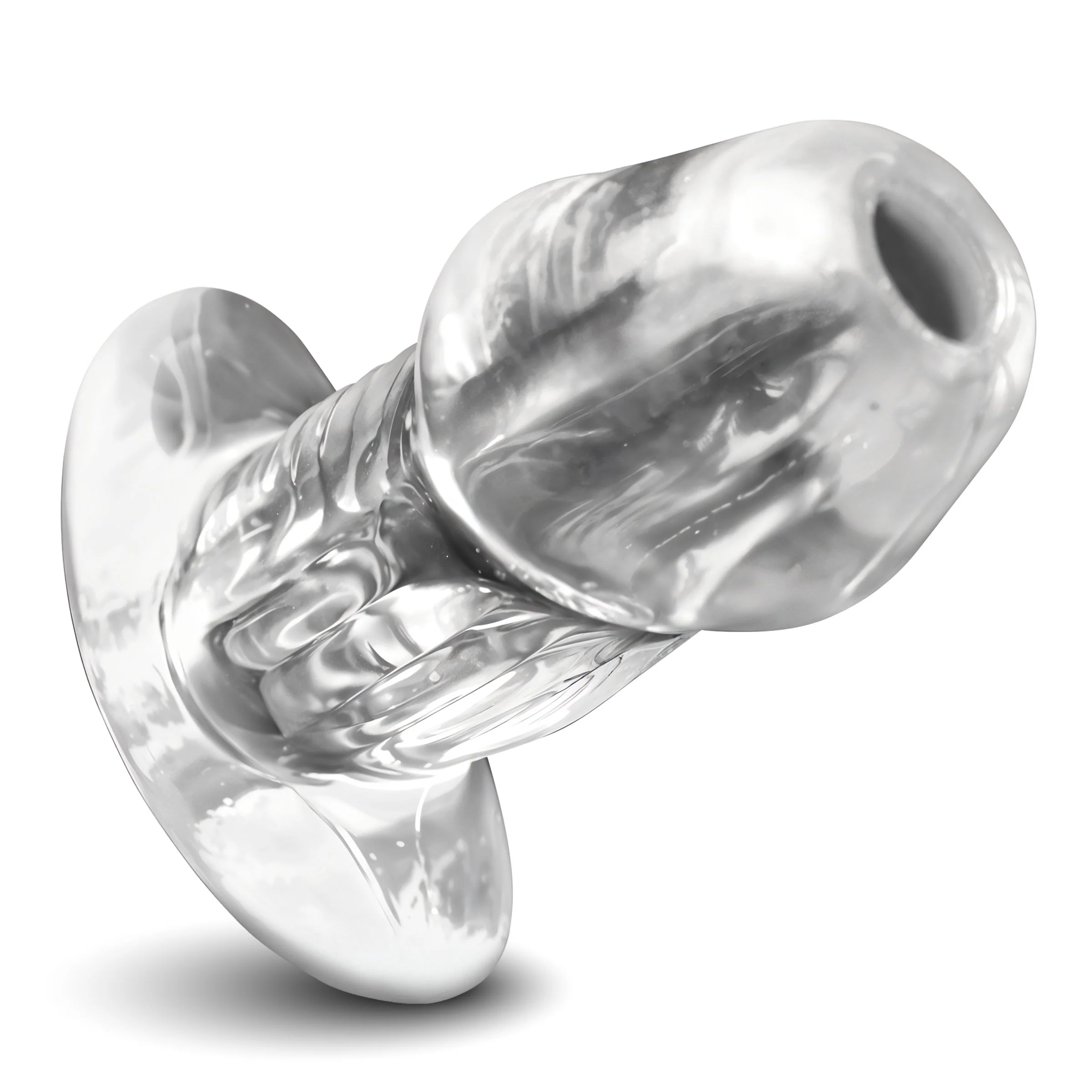 Dicked Clear Hollow Anal Plug - Image 5