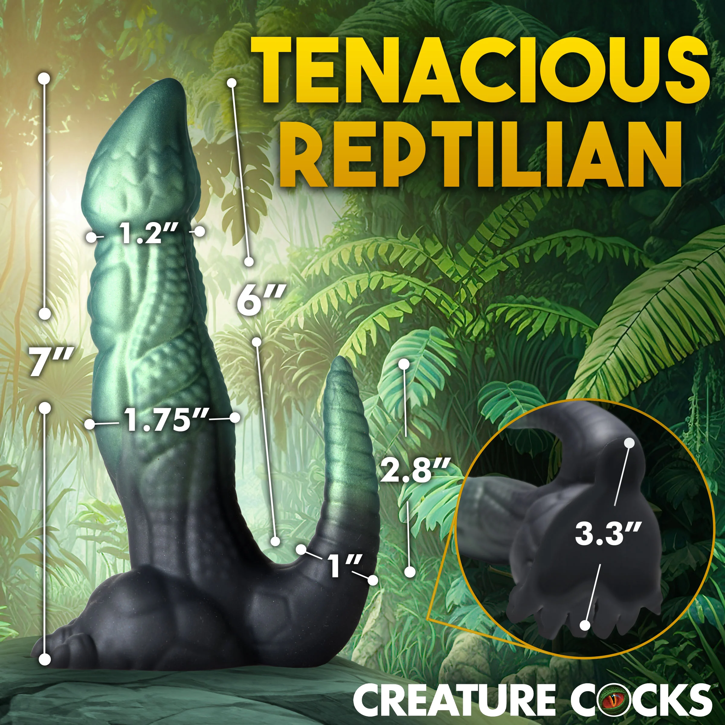 Dickosaur Dinosaur Silicone Dildo - Image 4