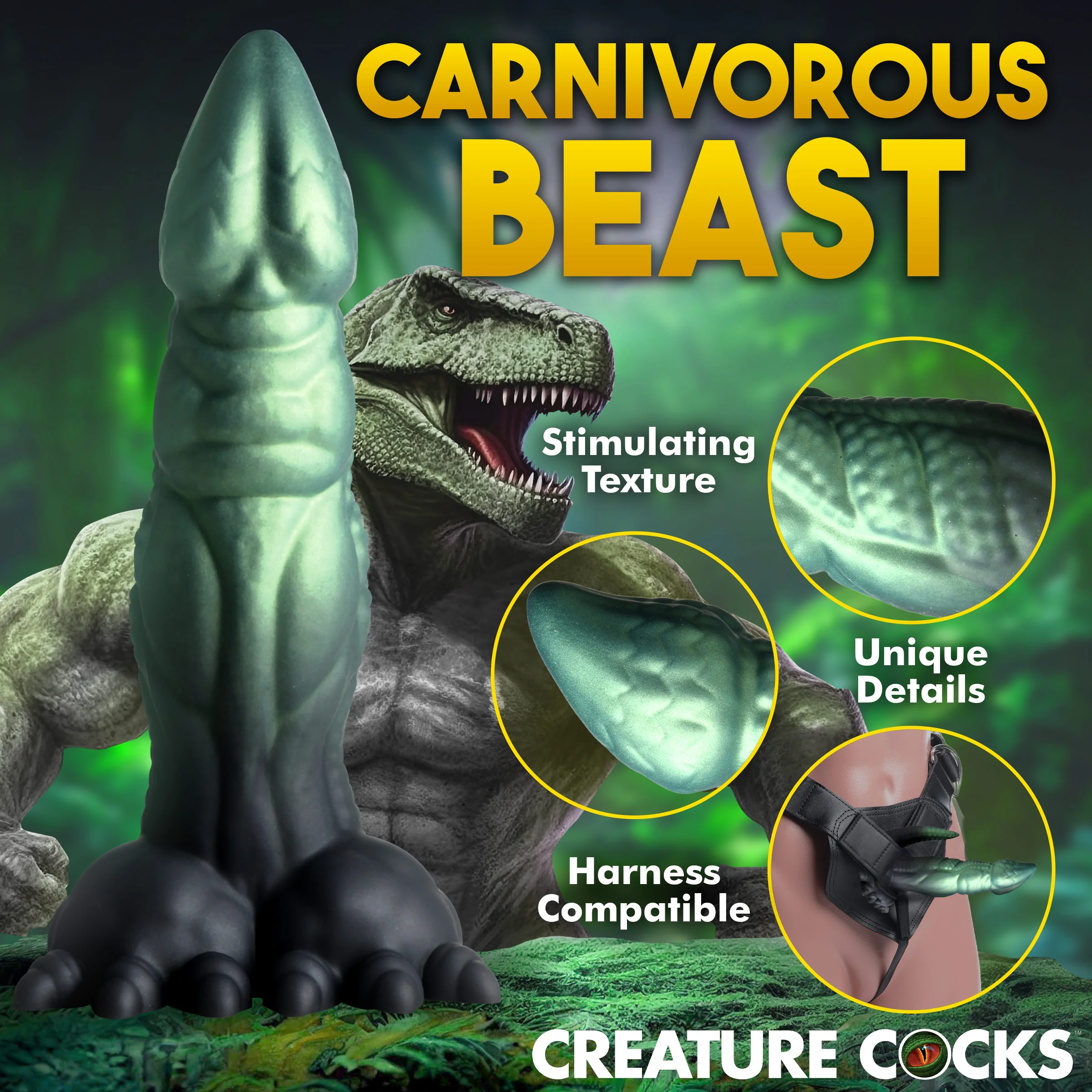 Dickosaur Dinosaur Silicone Dildo - Image 6