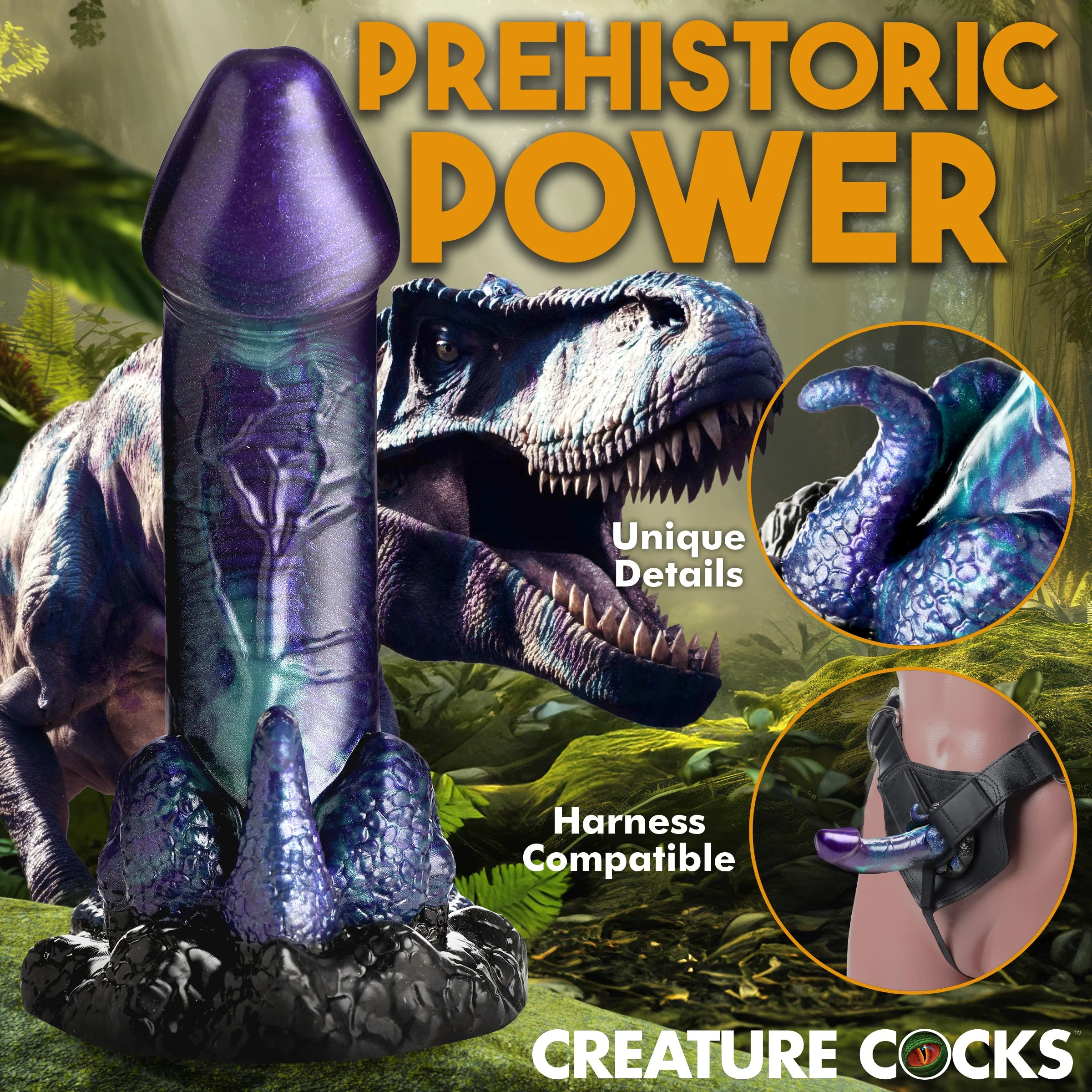 Dino-Dick Dinosaur Silicone Dildo - Image 6