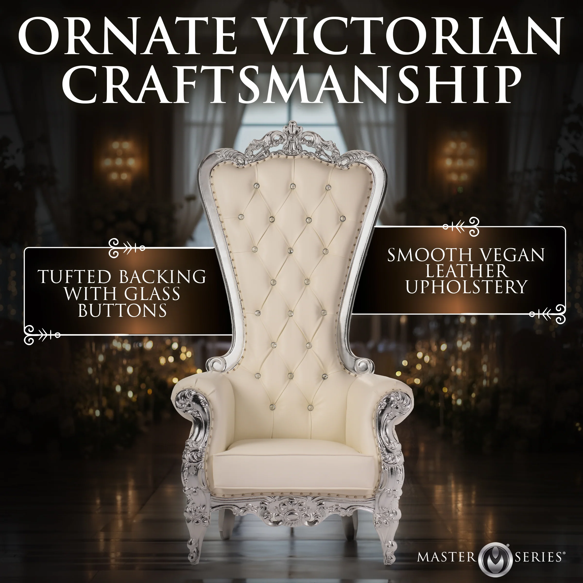 Ultimate Throne Chair - White | Free Shipping Included - Image 7