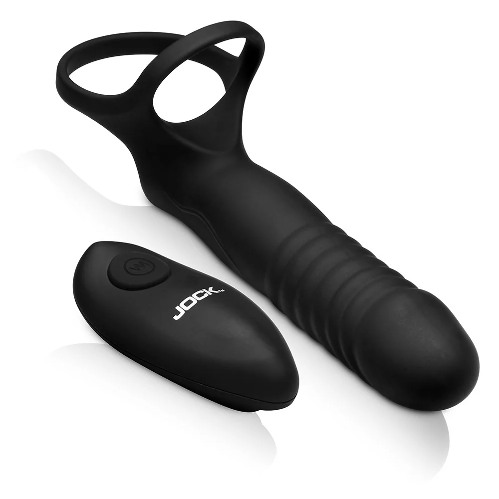 Thrusting & Vibrating Double Penetration C-Ring w/ Remote - Image 7