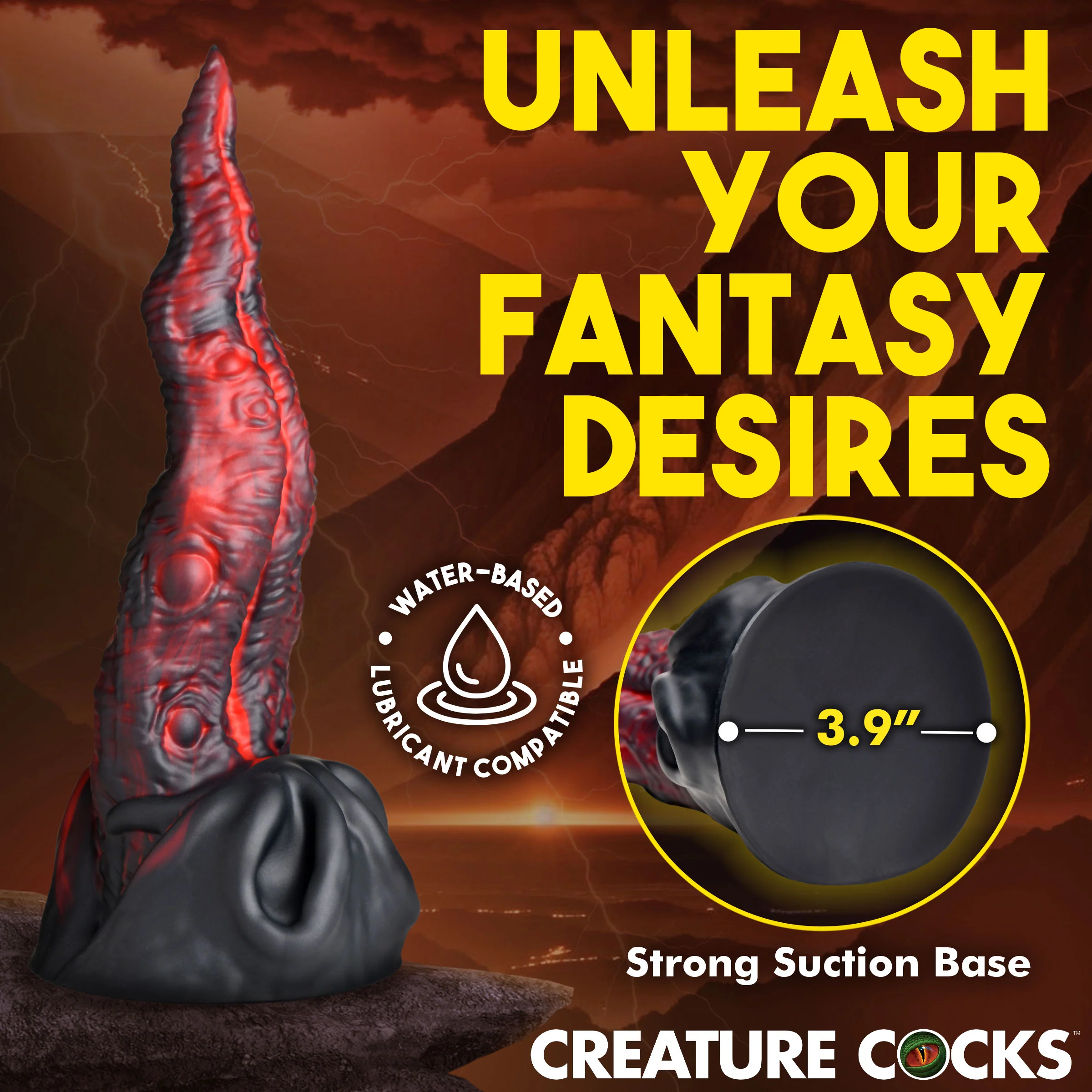 Dragon Tongue Silicone Dildo - Image 3