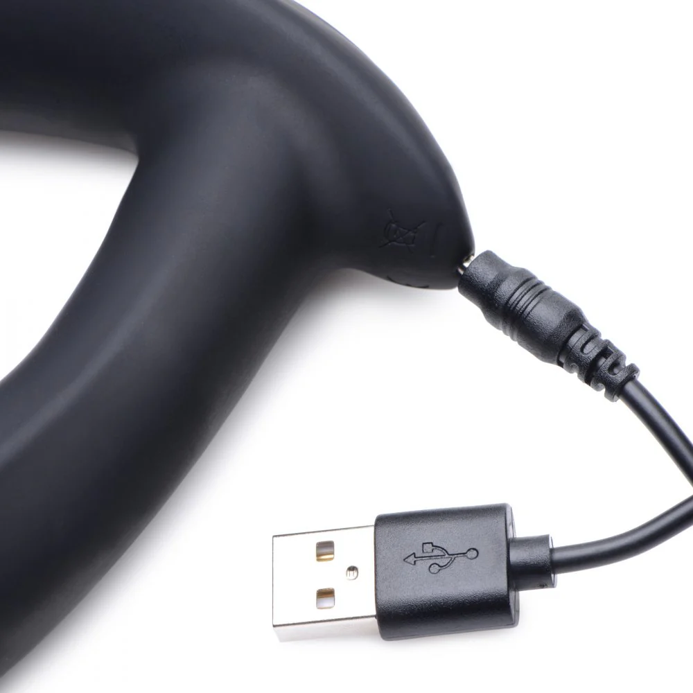 E-Stim Pro Silicone Vibrating Prostate Massager with Remote Control - Image 7