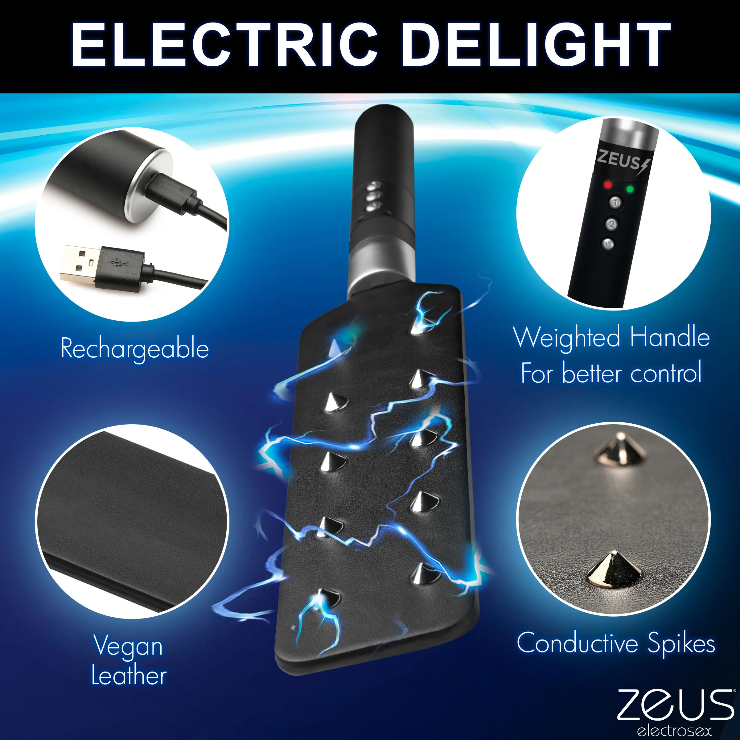 E-Stim Spiked Paddle - Image 6