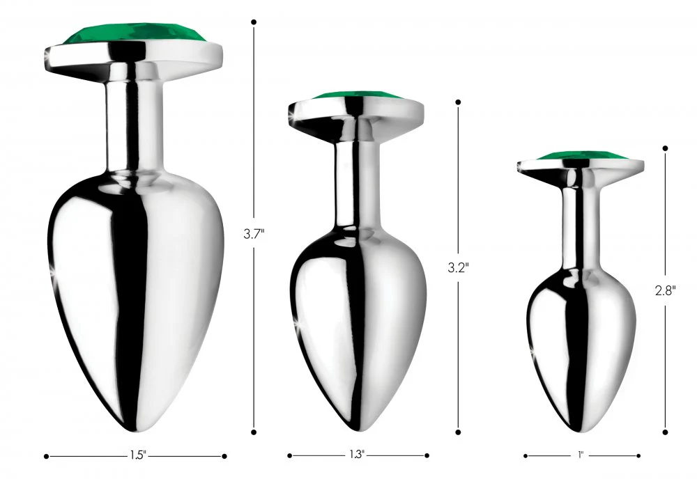 Emerald Gem Anal Plug Set - Image 4