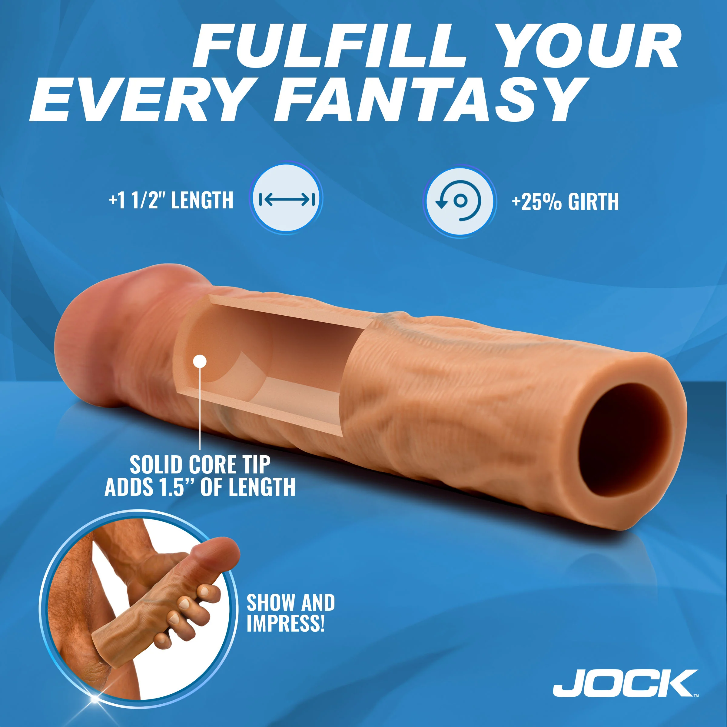 Enhancers 1.5" Silicone Penis Extension Sleeve - Image 3