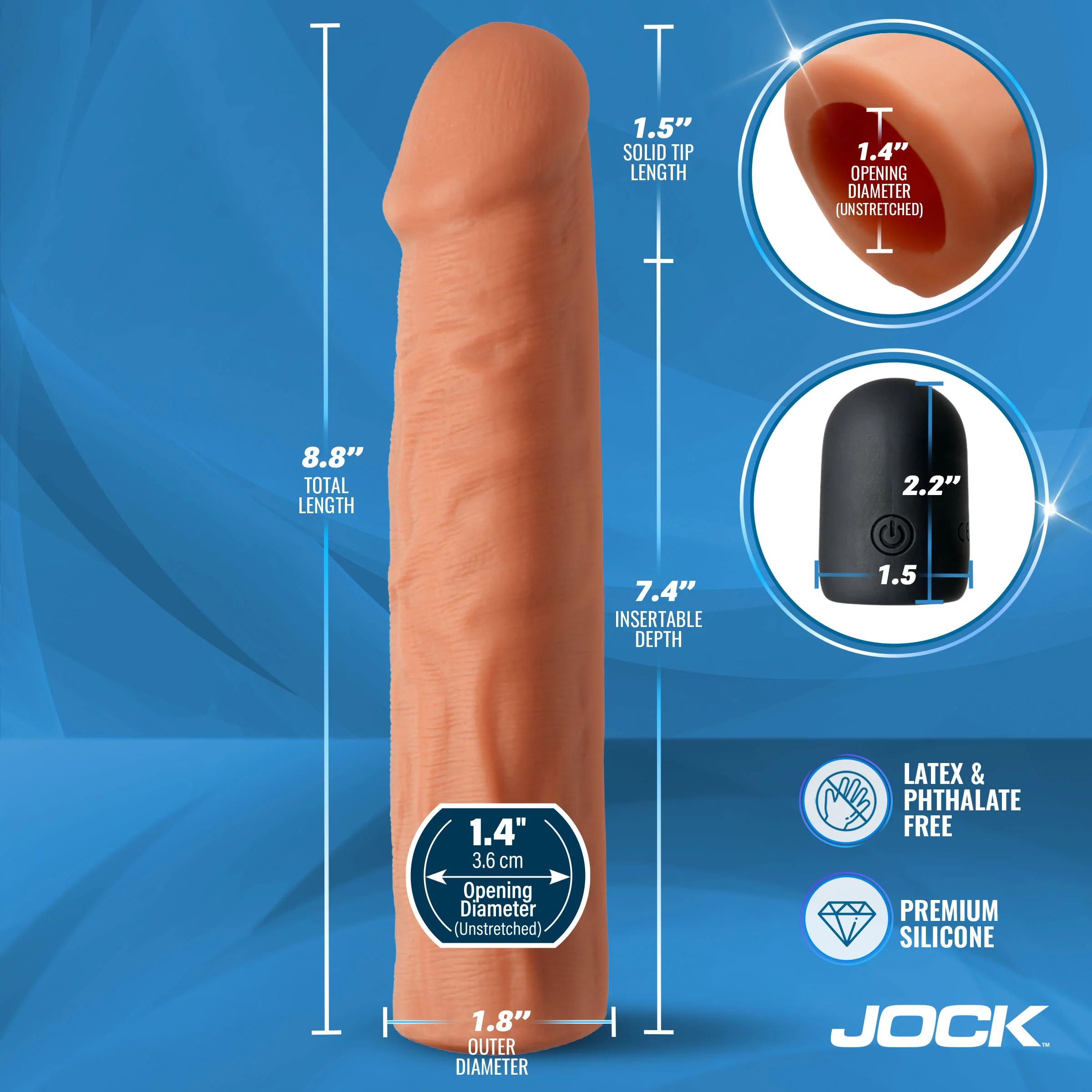 Enhancers Vibrating Penis Extension w/ Remote - Image 4