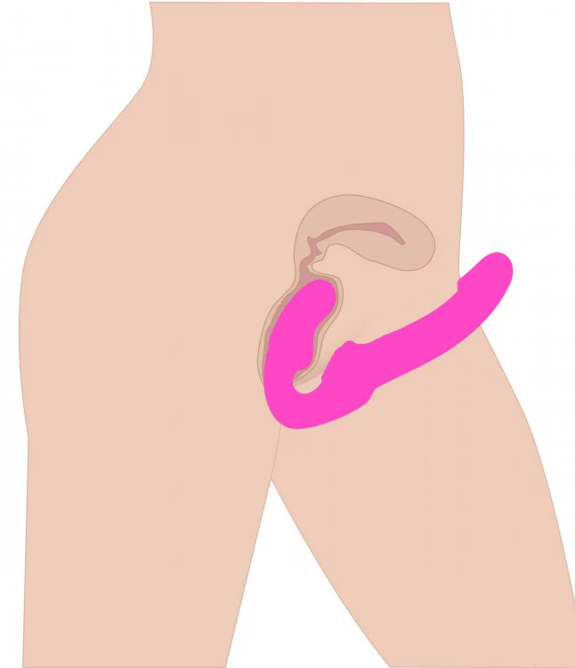 Evoke Rechargeable Vibrating Silicone Strapless Strap On - Image 3