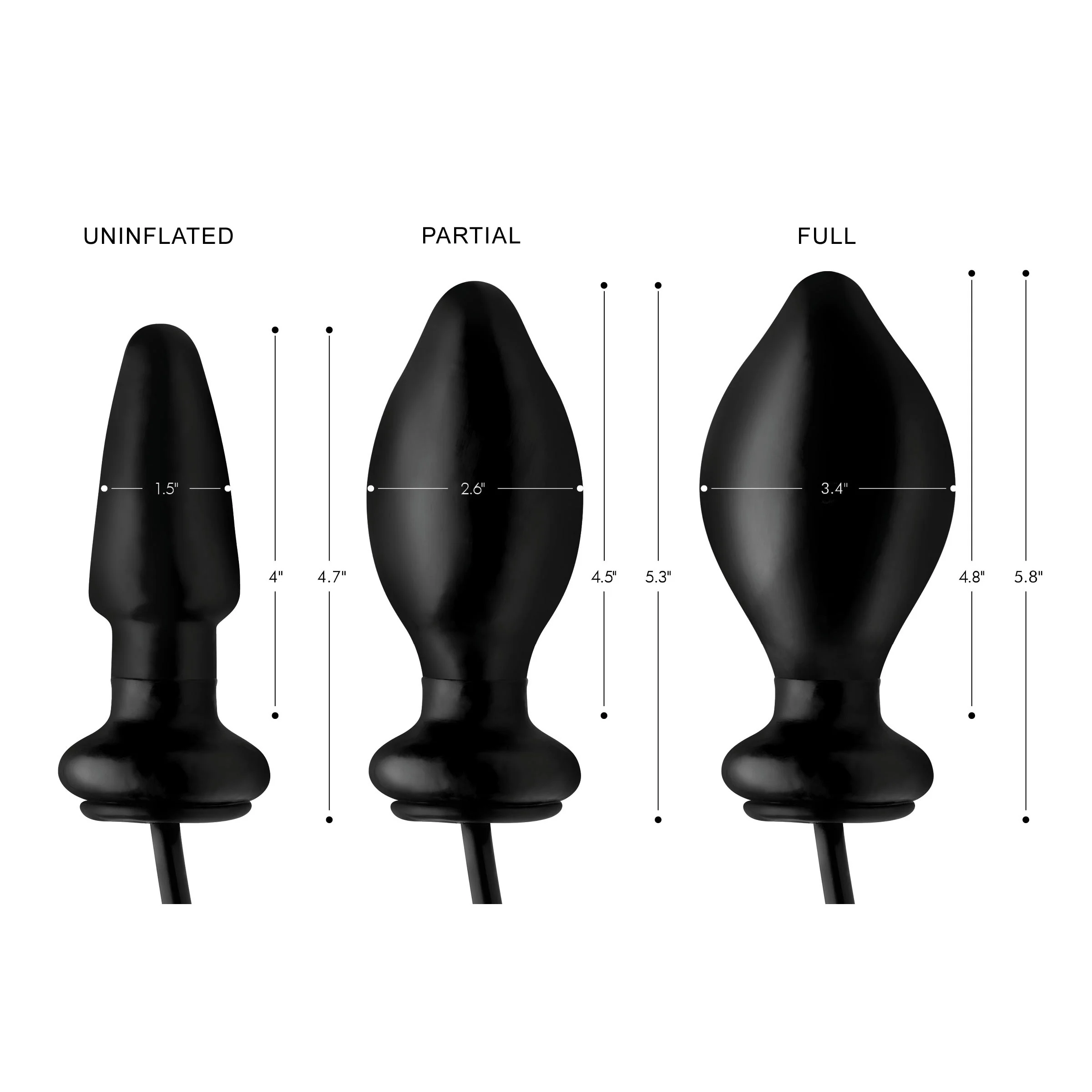 Expand Inflatable Anal Plug - Image 7