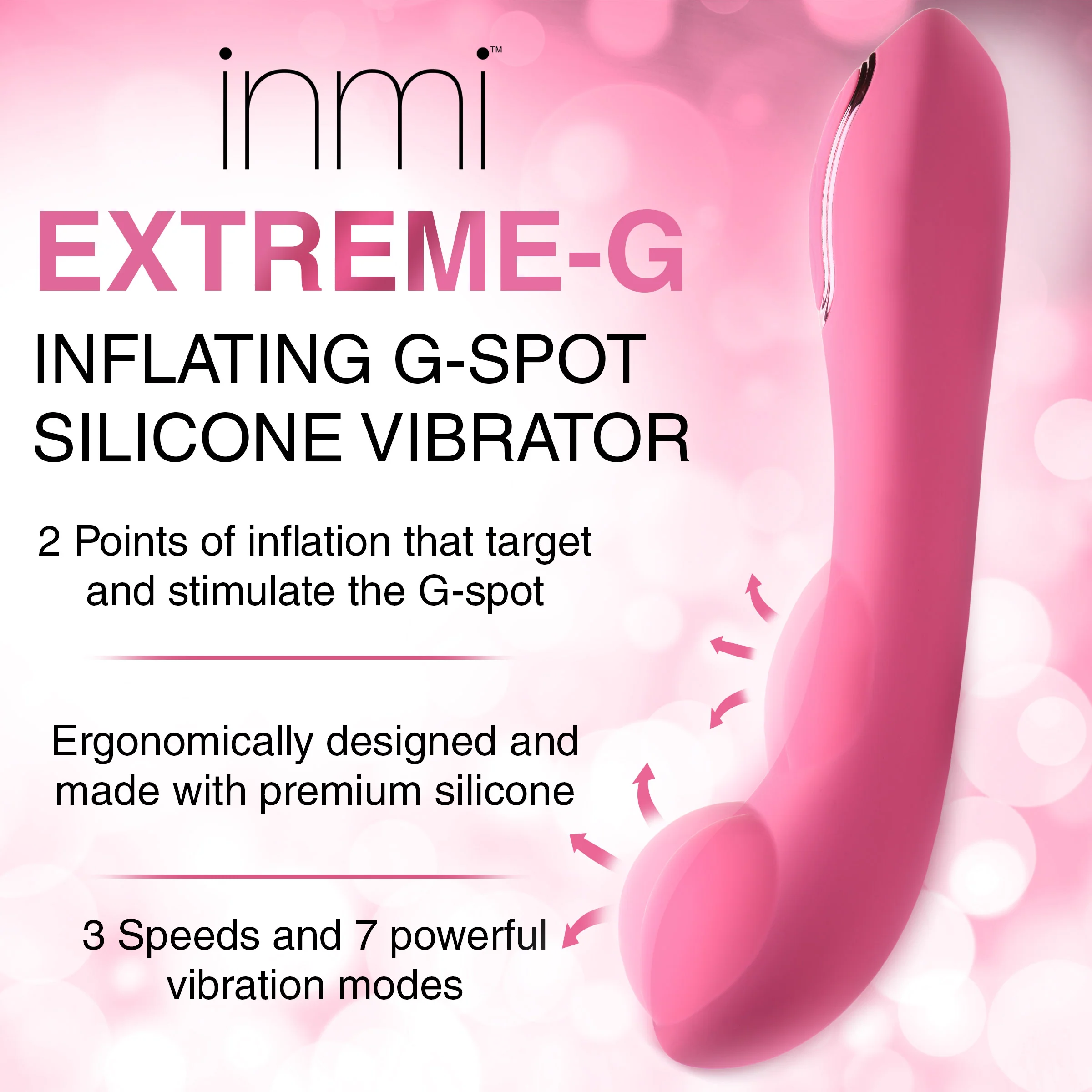 Extreme G Inflating G-Spot Silicone Vibrator - Image 2