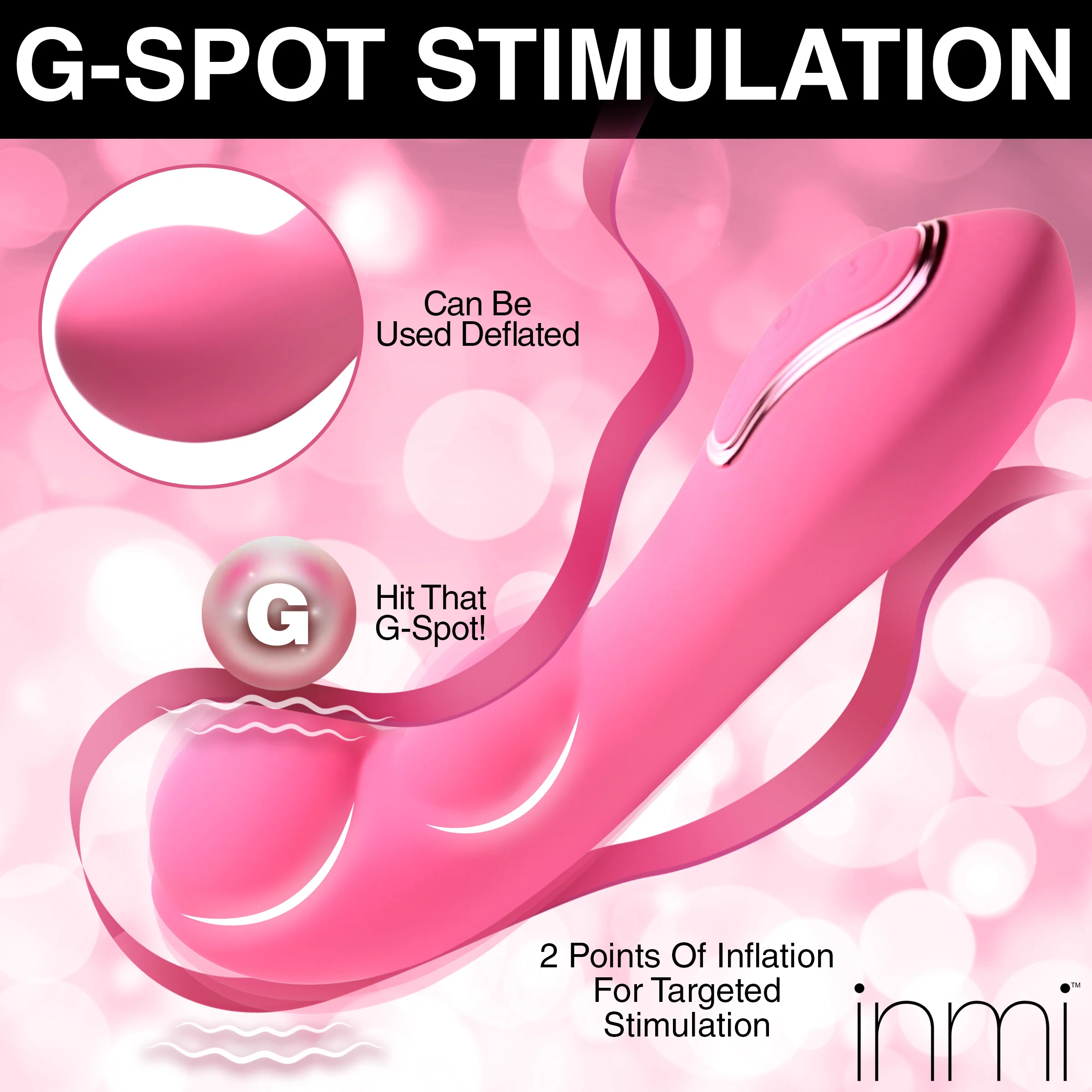Extreme G Inflating G-Spot Silicone Vibrator - Image 3
