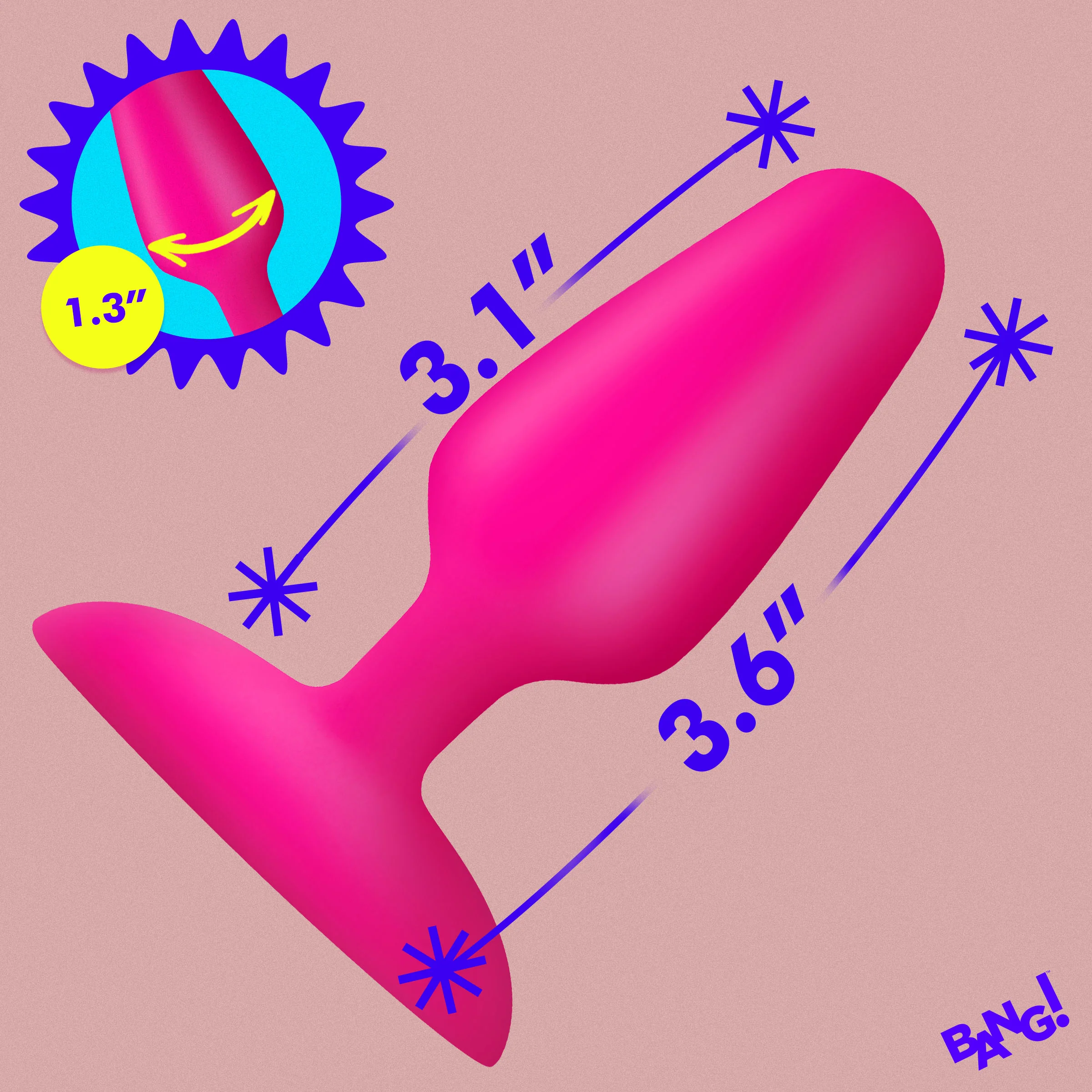 Flexible Vibrating Silicone Butt Plug - Image 5