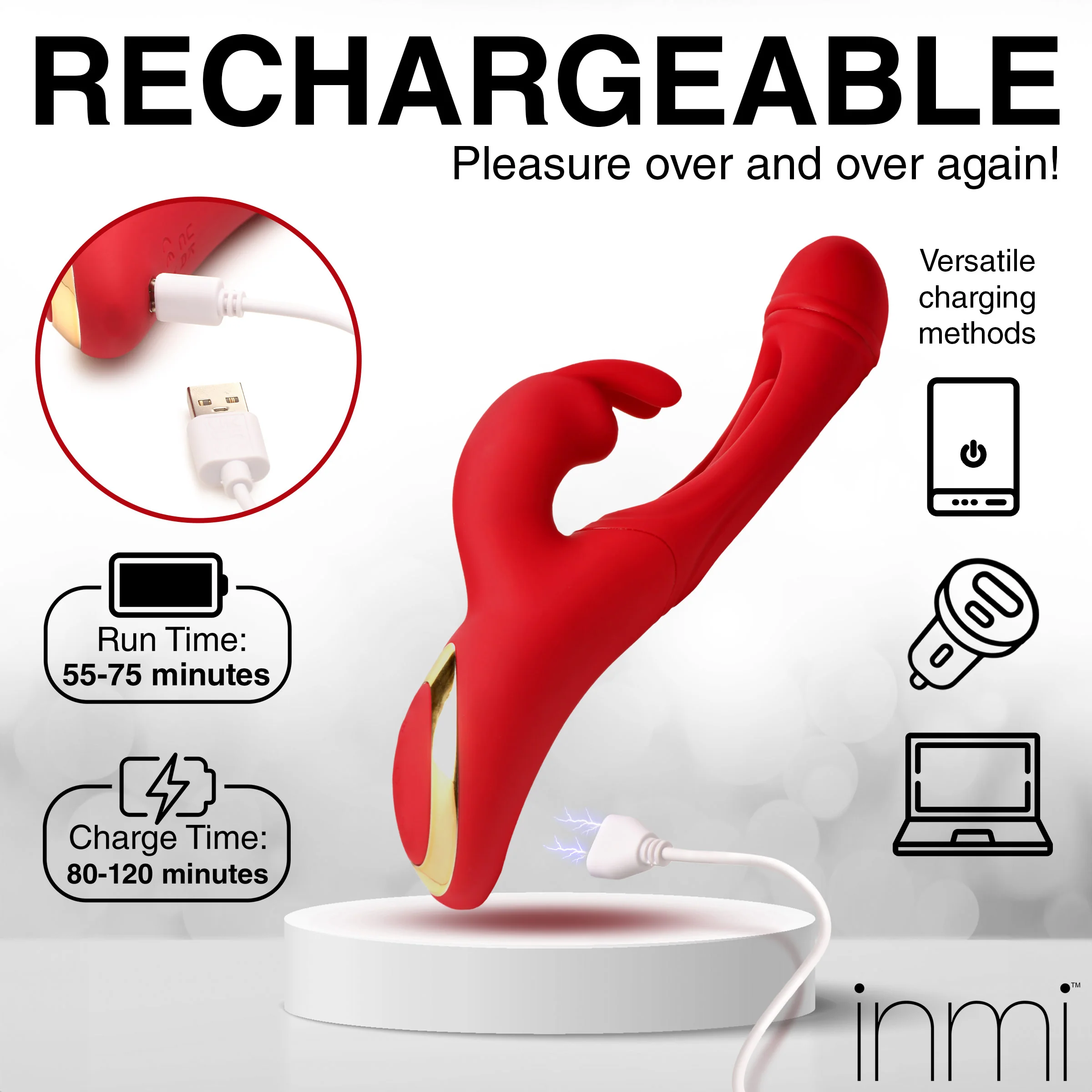 Flicking Silicone Rabbit Vibrator - Image 7