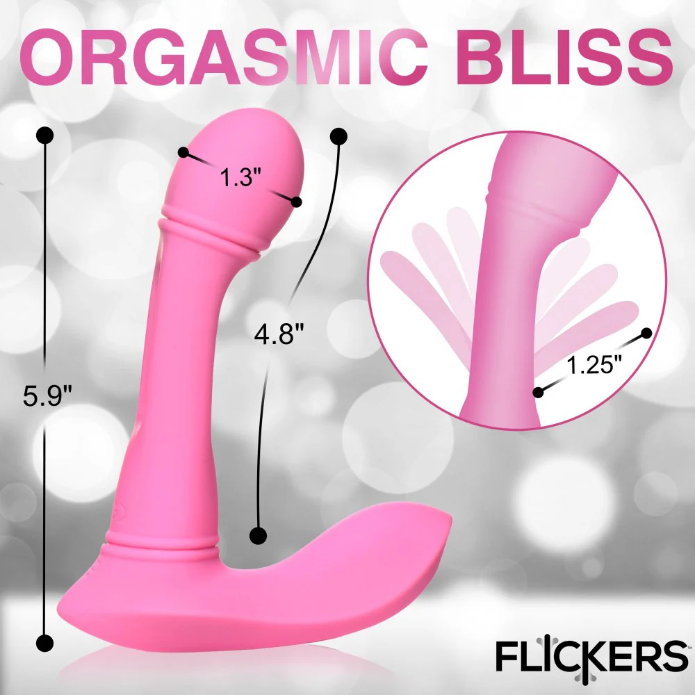 G-Flick G-Spot Flicking Silicone Vibrator with Remote - Image 5