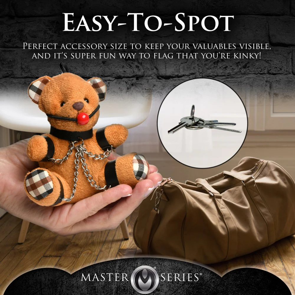 Gagged Teddy Bear Keychain - Image 6