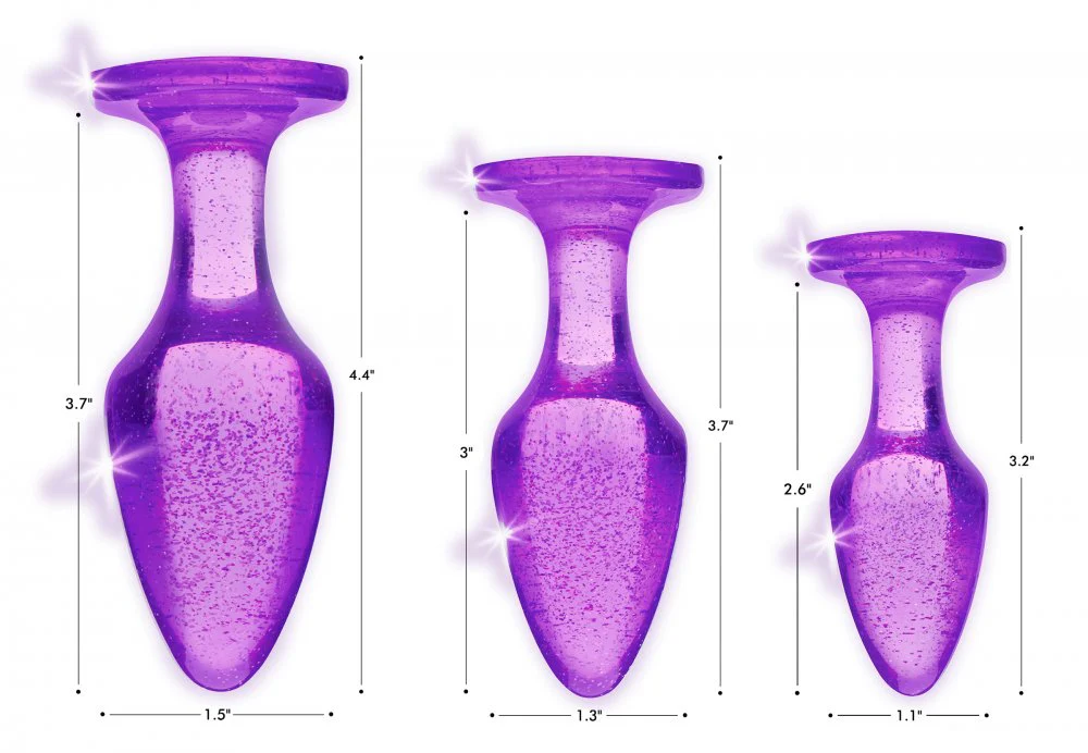 Glitter Gem Anal Plug Set - Image 3
