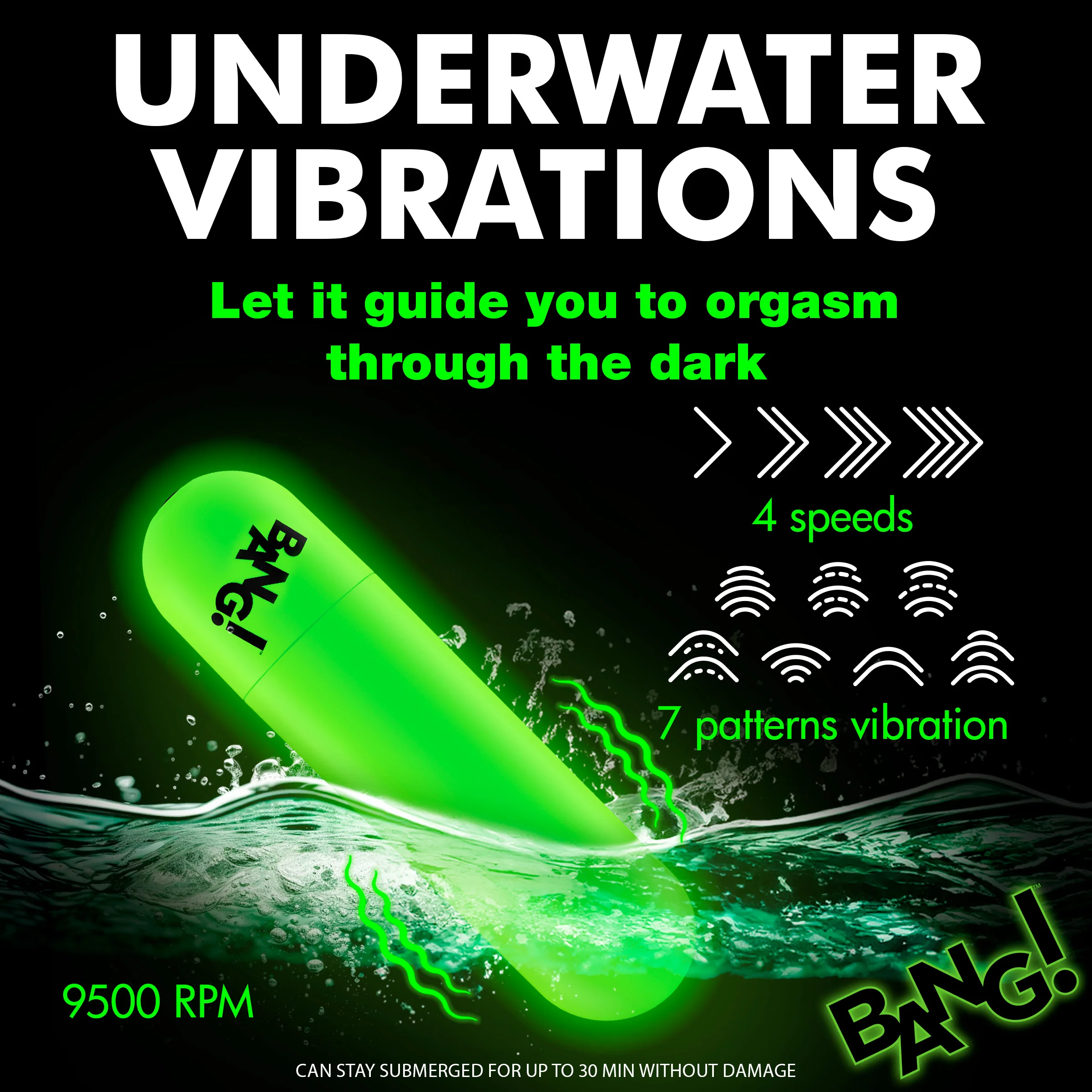 Glow-in-the-Dark Silicone Bullet - Image 3