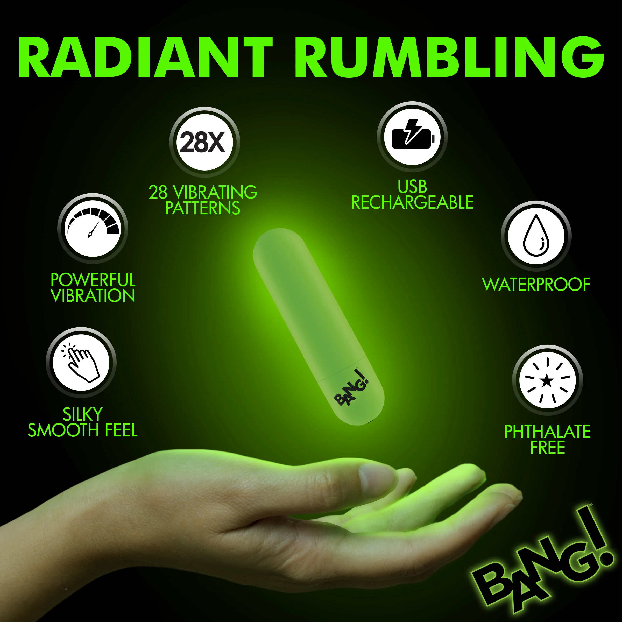 Glow-in-the-Dark Silicone Bullet - Image 5
