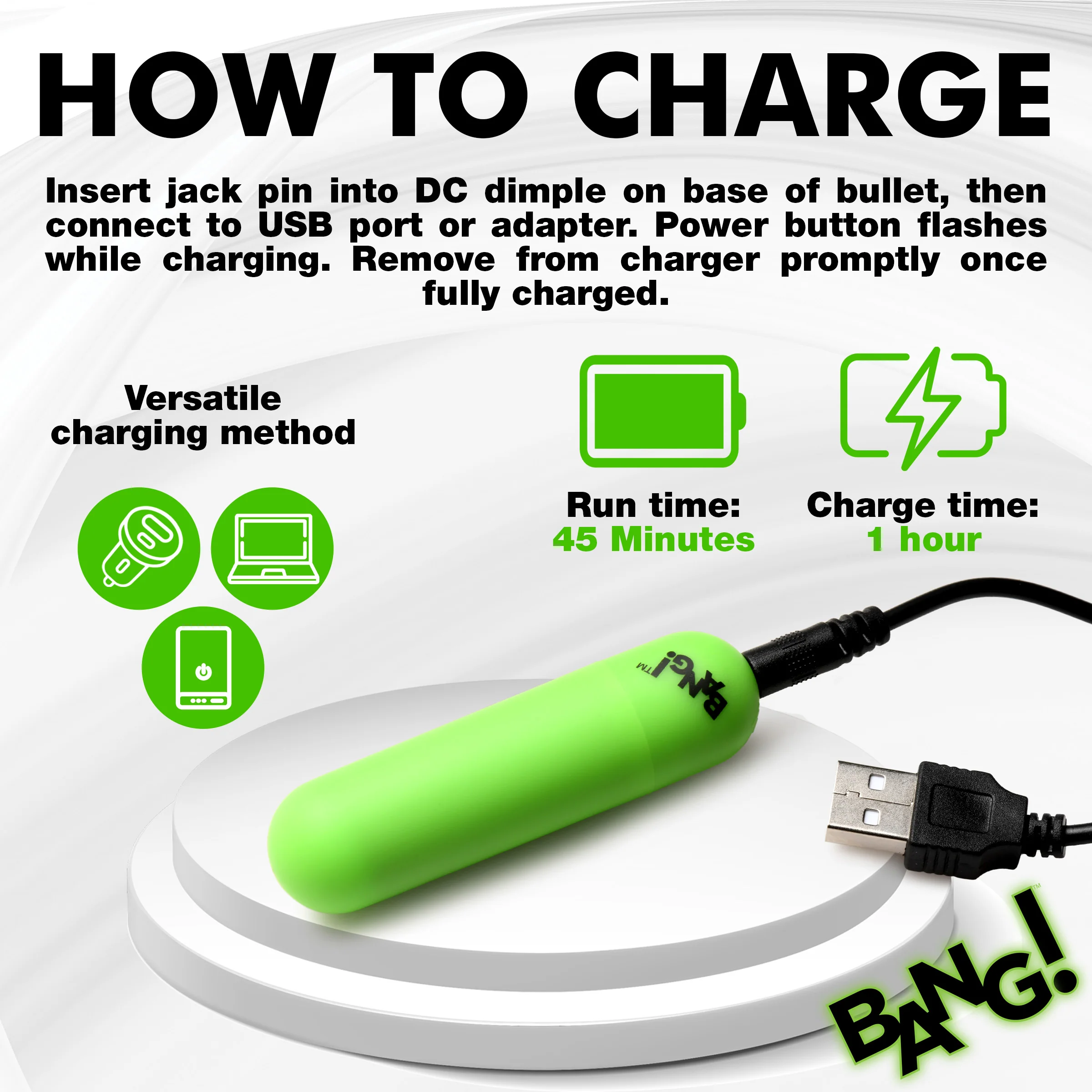Glow-in-the-Dark Silicone Bullet - Image 7