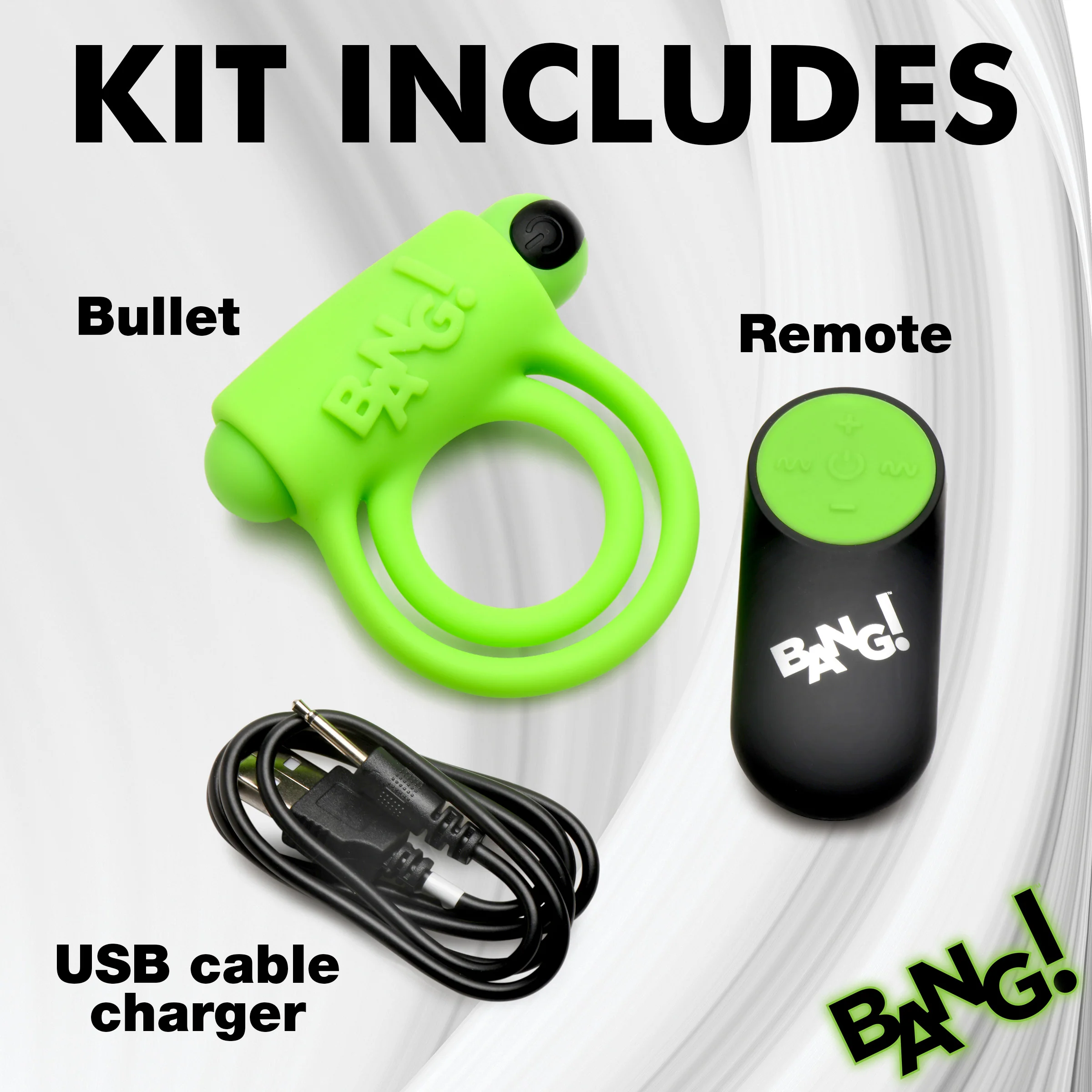 Glow-in-the-Dark Silicone Vibrating Cock Ring - Image 6