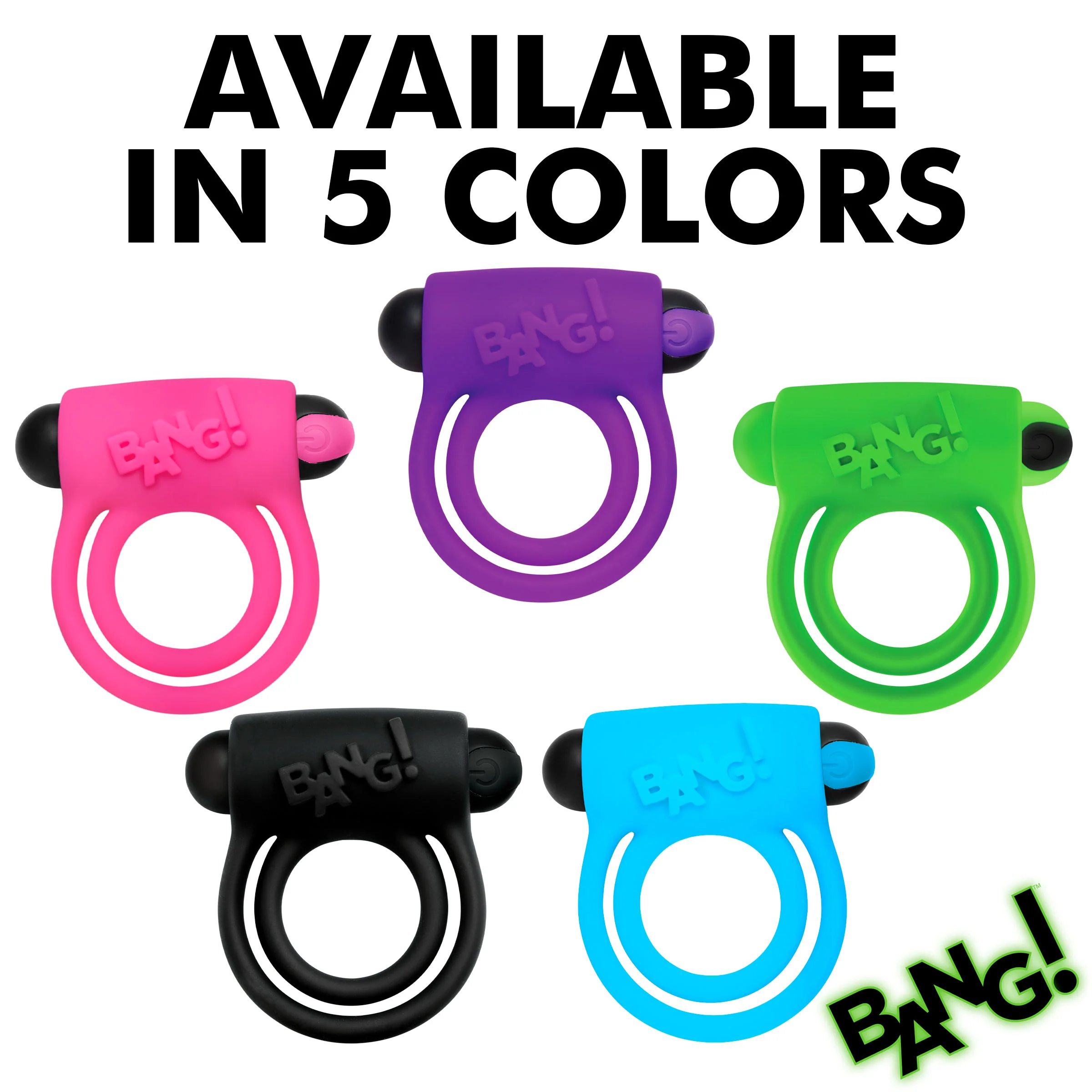 Glow-in-the-Dark Silicone Vibrating Cock Ring - Image 8