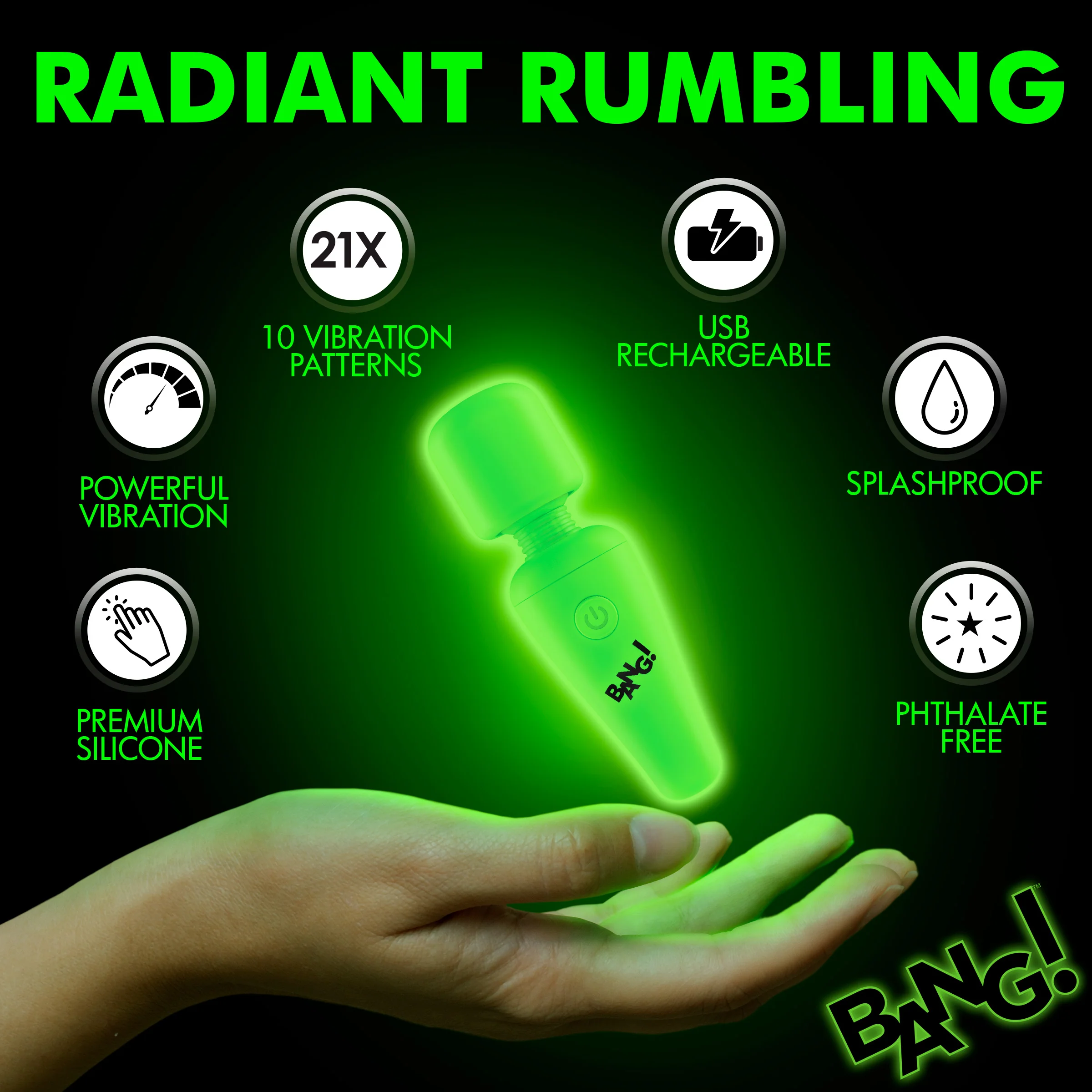 Glow-in-the-Dark Silicone Wand - Image 4