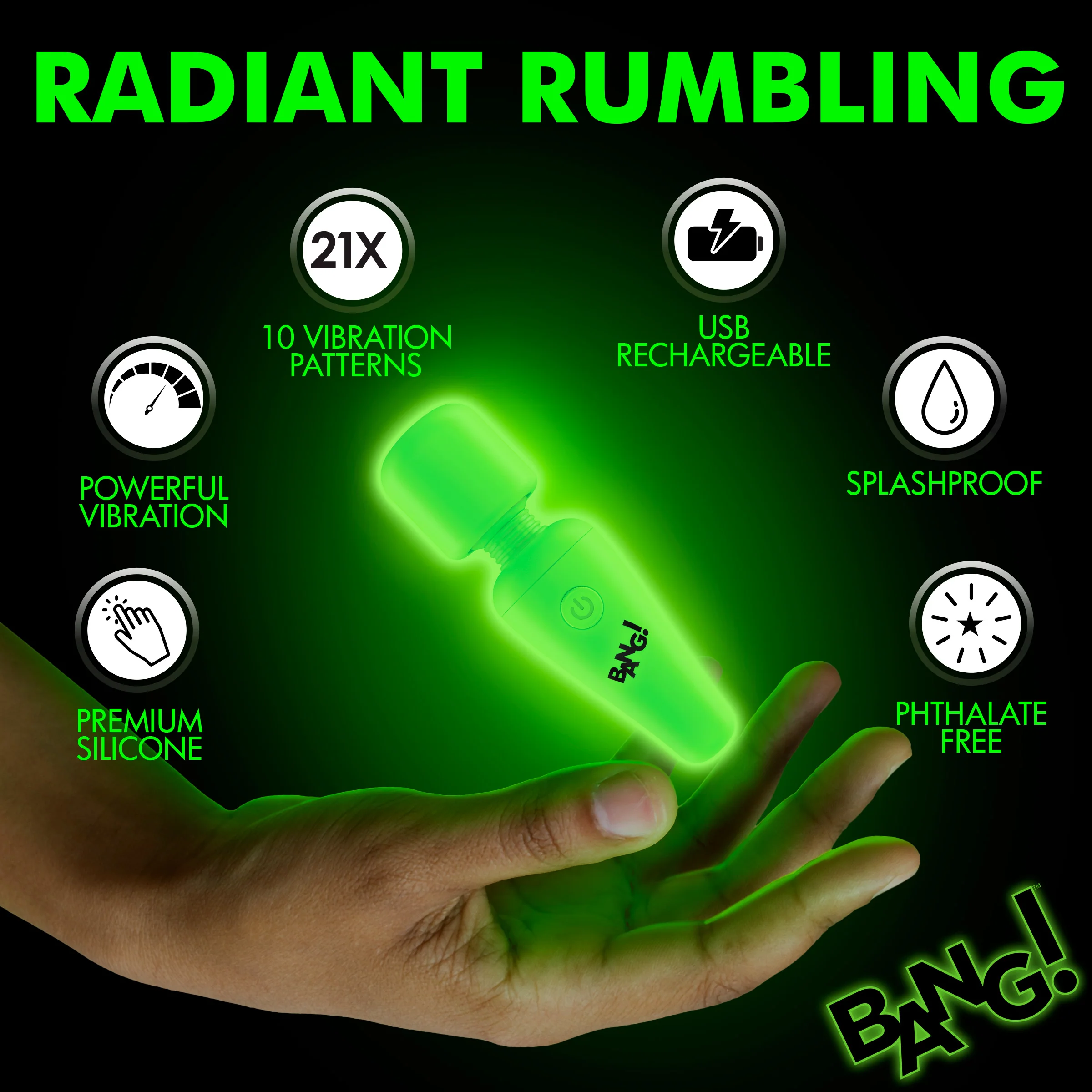 Glow-in-the-Dark Silicone Wand - Image 5