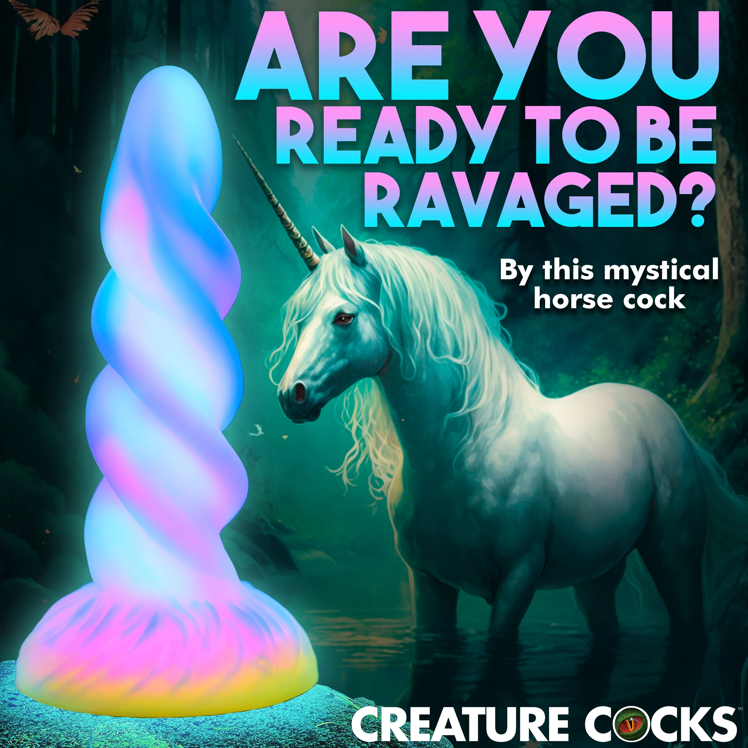 Glow-in-the-Dark Unicorn Dildo - Image 3