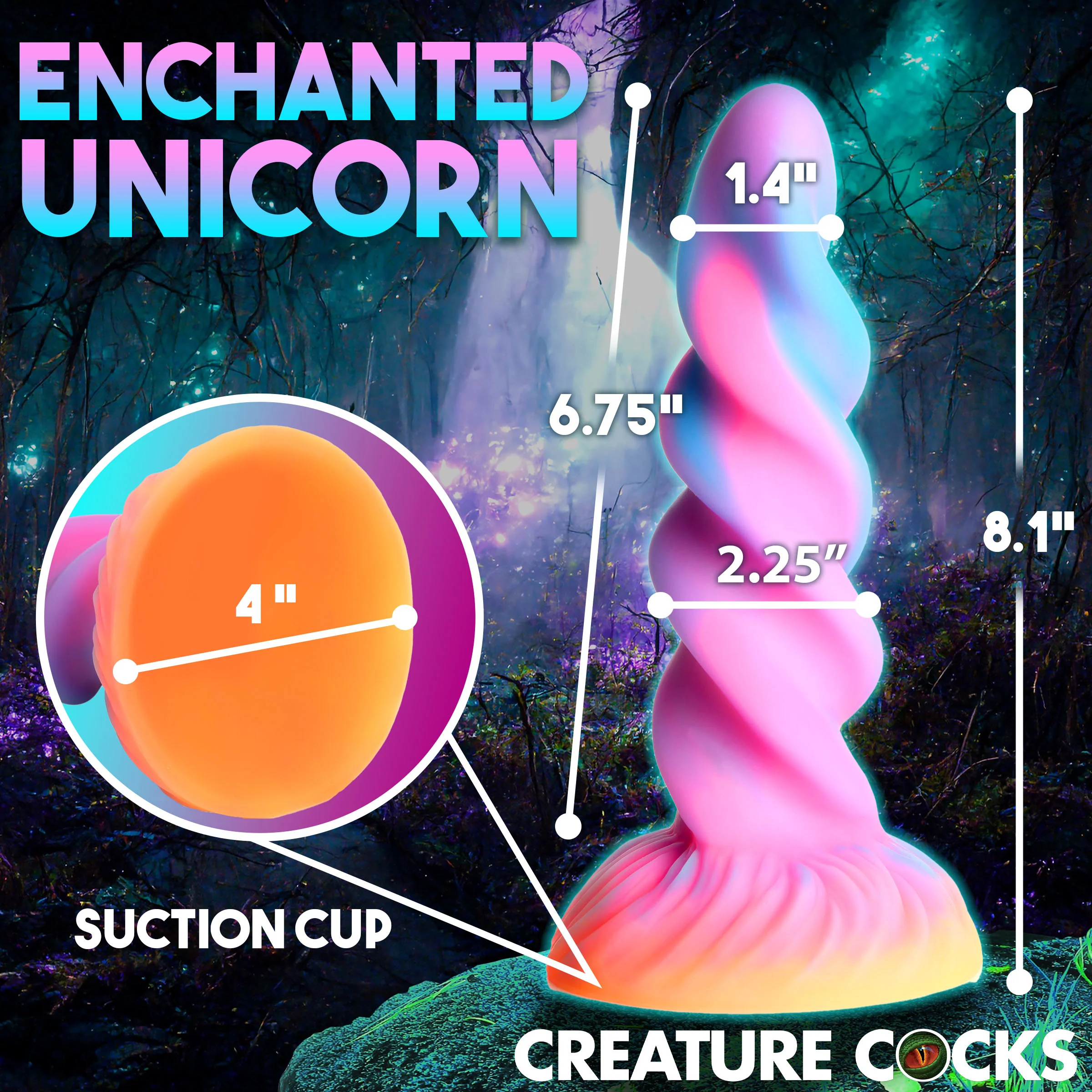 Glow-in-the-Dark Unicorn Dildo - Image 4