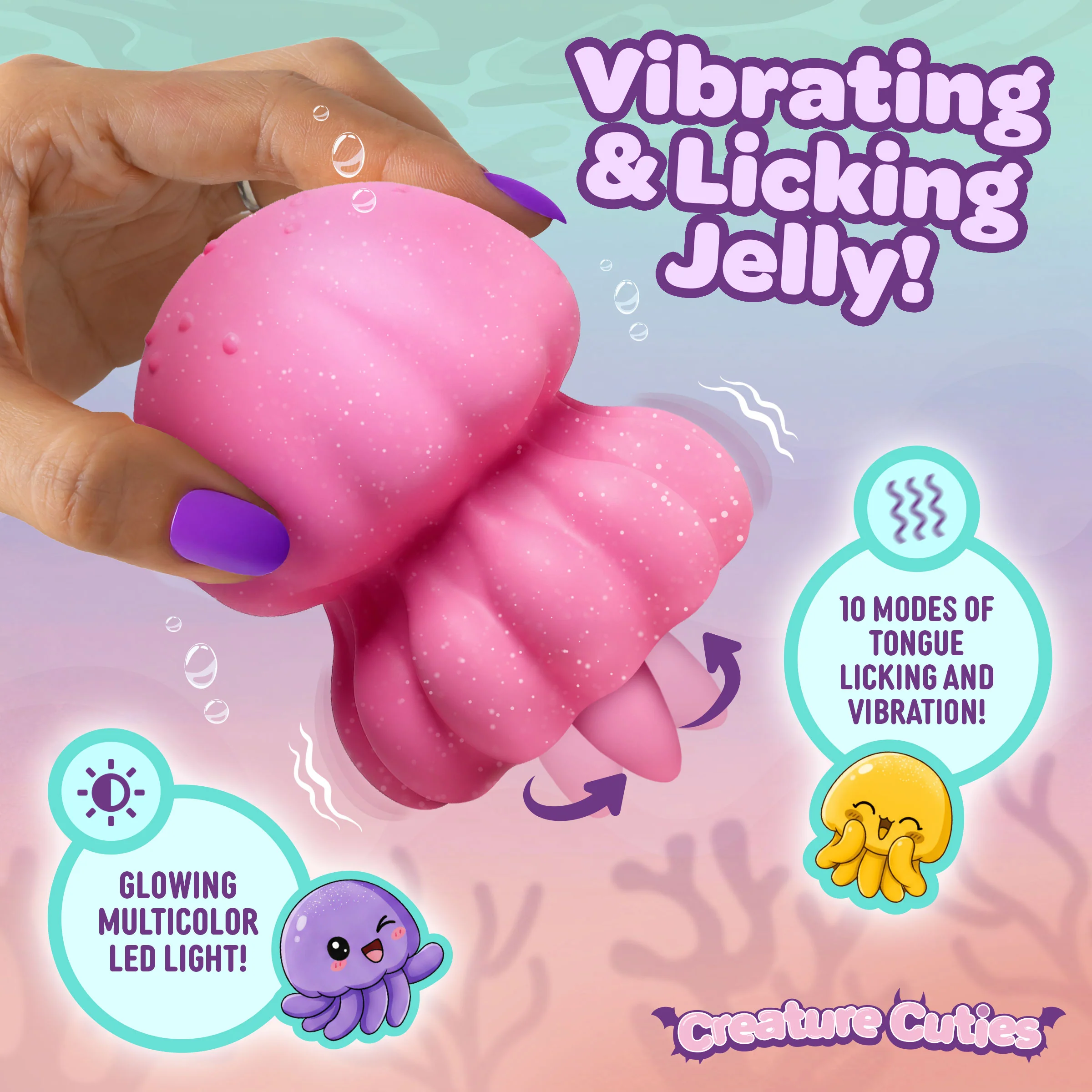 Glow Jelly Licking & Vibrating Stimulator - Image 3