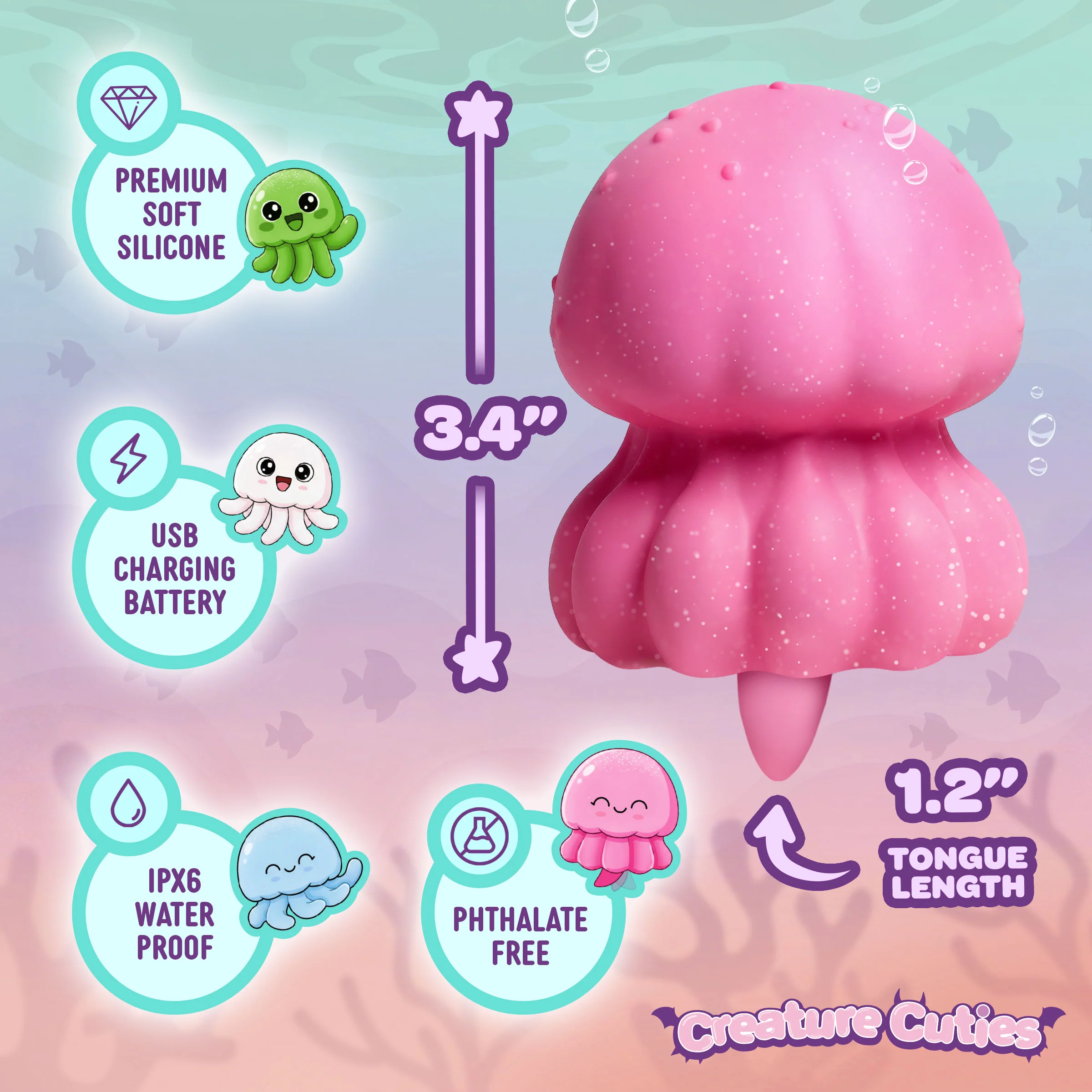 Glow Jelly Licking & Vibrating Stimulator - Image 5