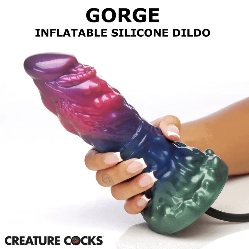 Gorge Inflatable Silicone Dildo - Image 2