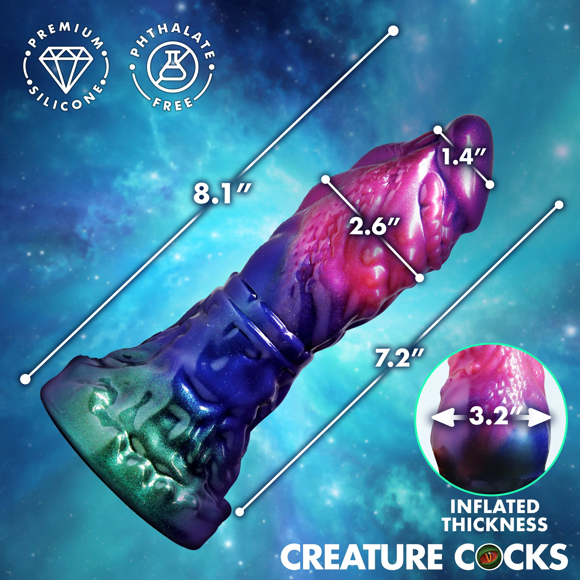 Gorge Inflatable Silicone Dildo - Image 5