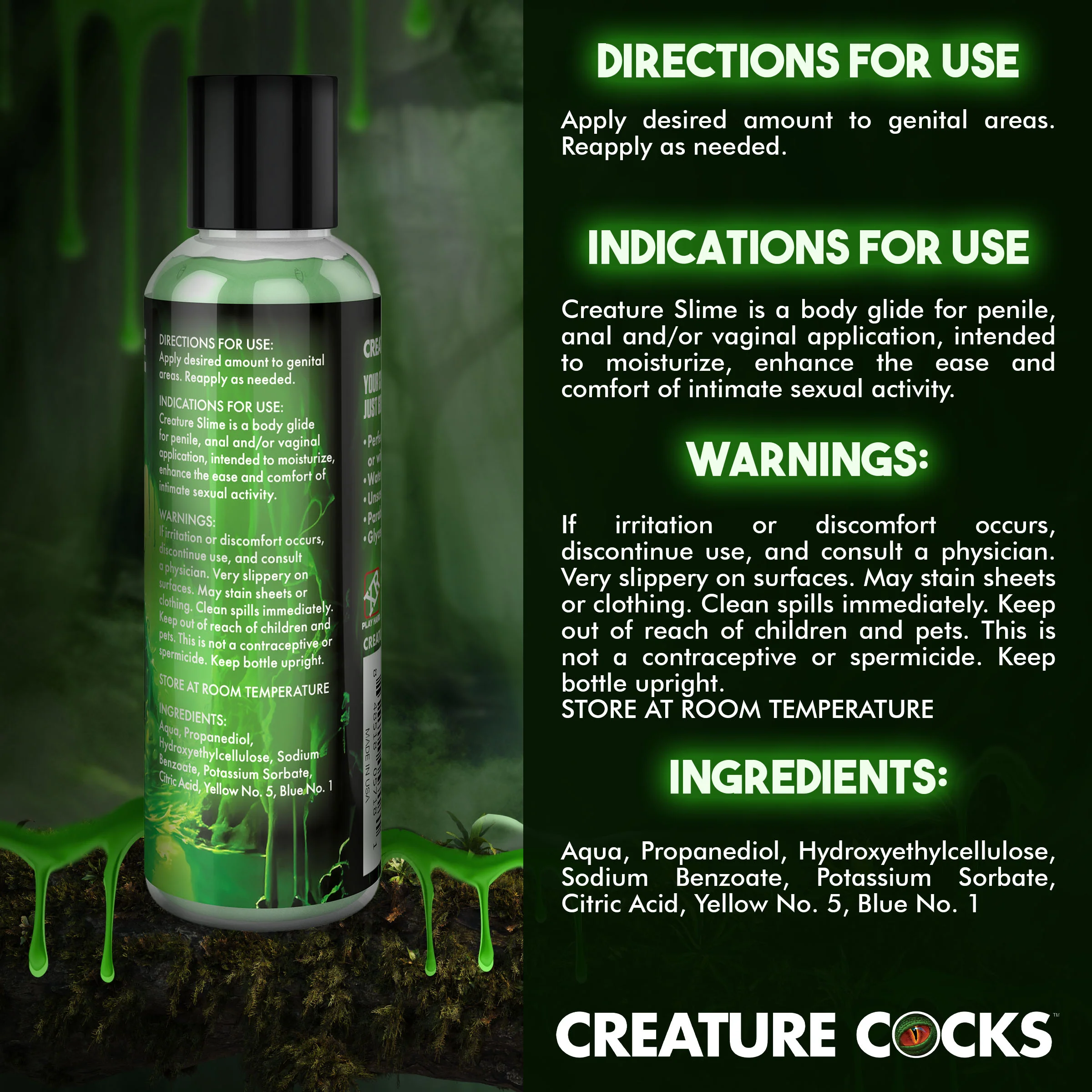 Green Creature Slime Water-Based Lubricant - Image 8